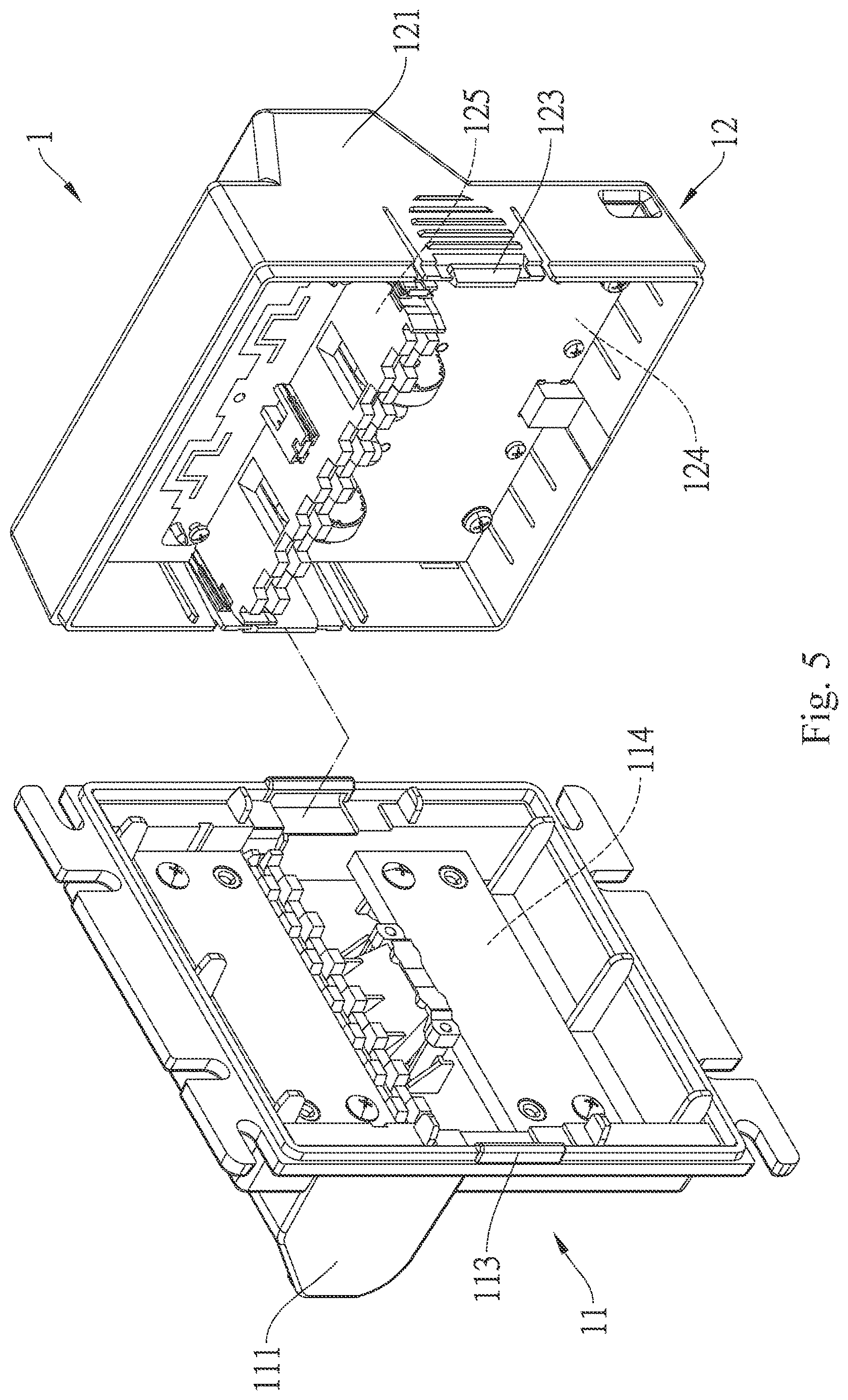 Patent US12614425 Figure 5 – Banknote validation device having rapid replacement panel
