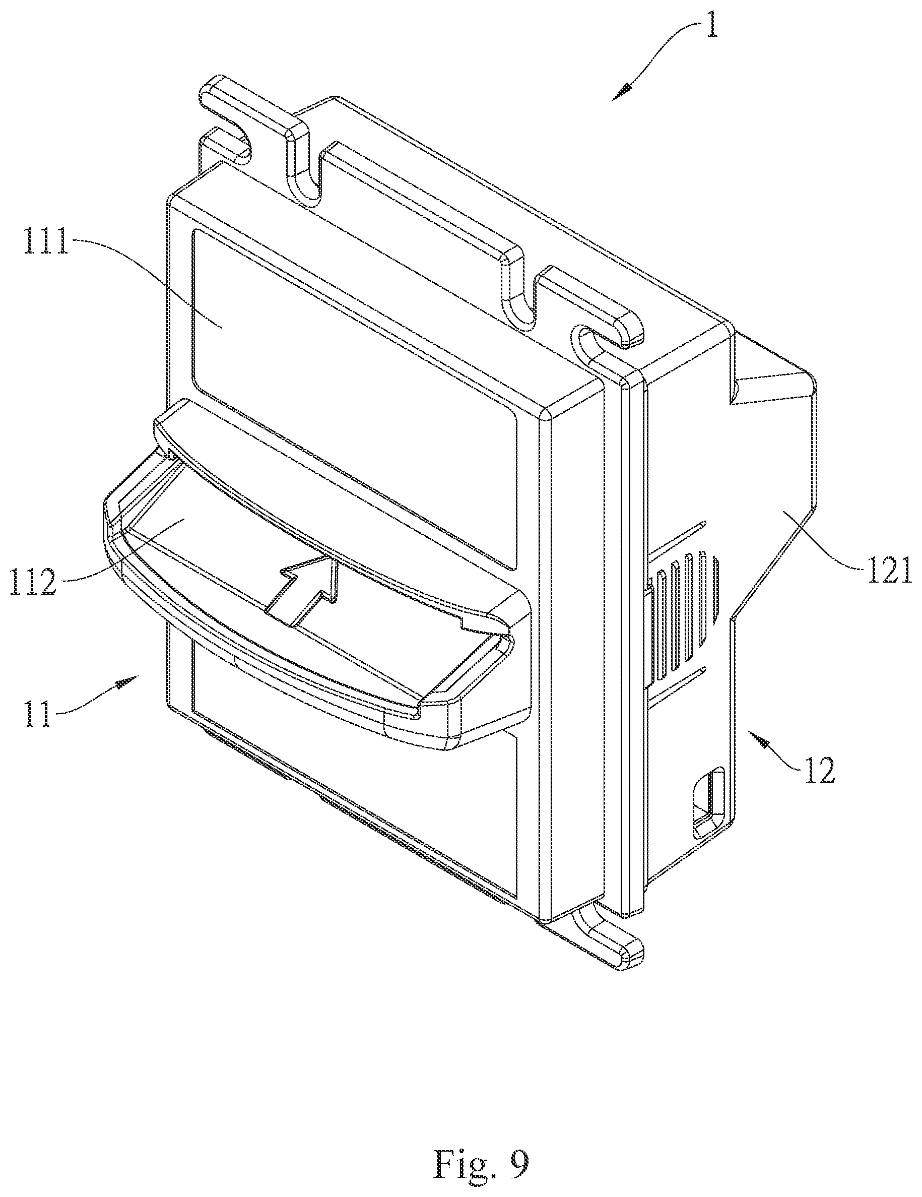 Patent US12614425 Figure 9 – Banknote validation device having rapid replacement panel