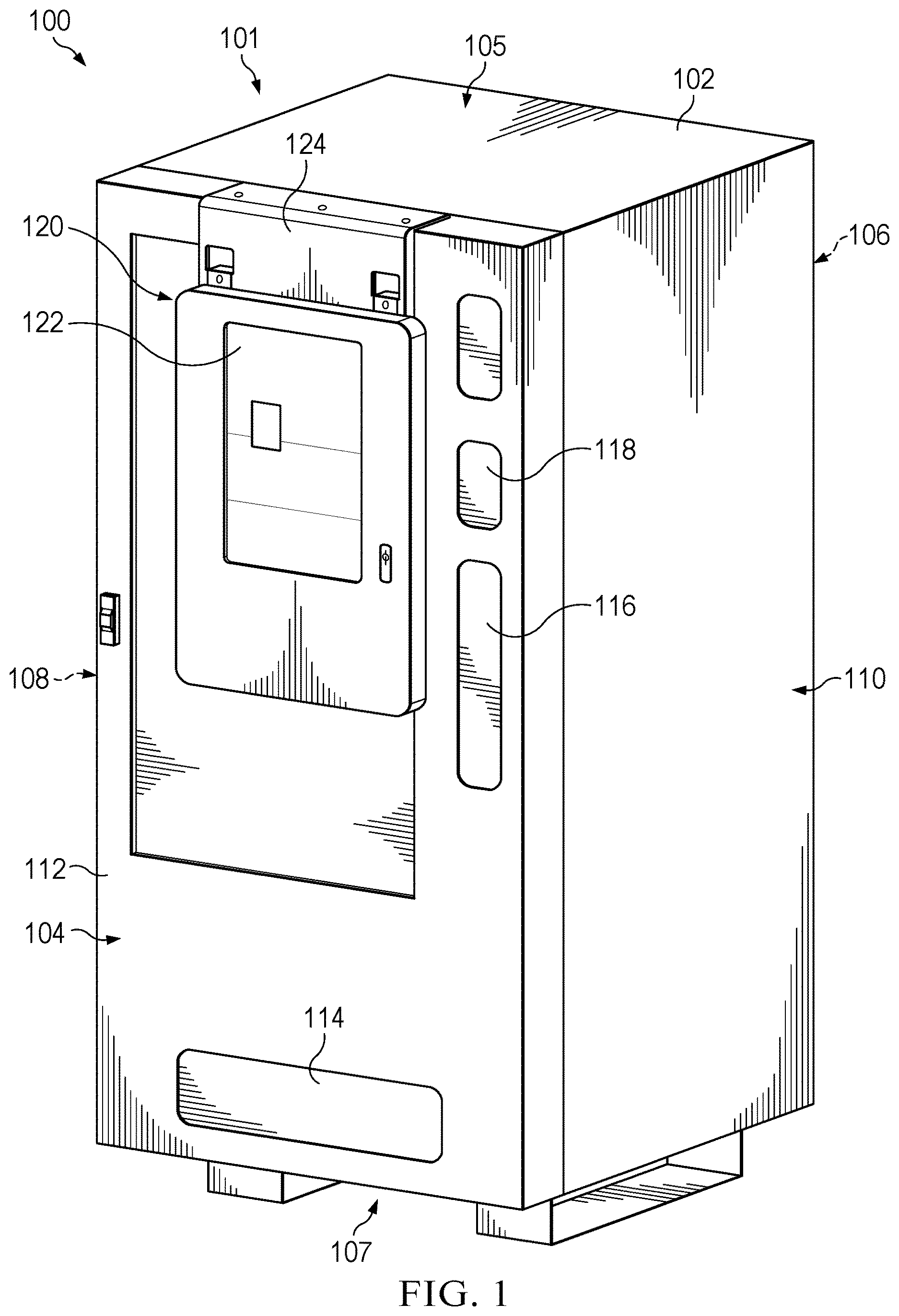 Patent US12614426 Figure 1 – Conversion kit for operating dispensing machines