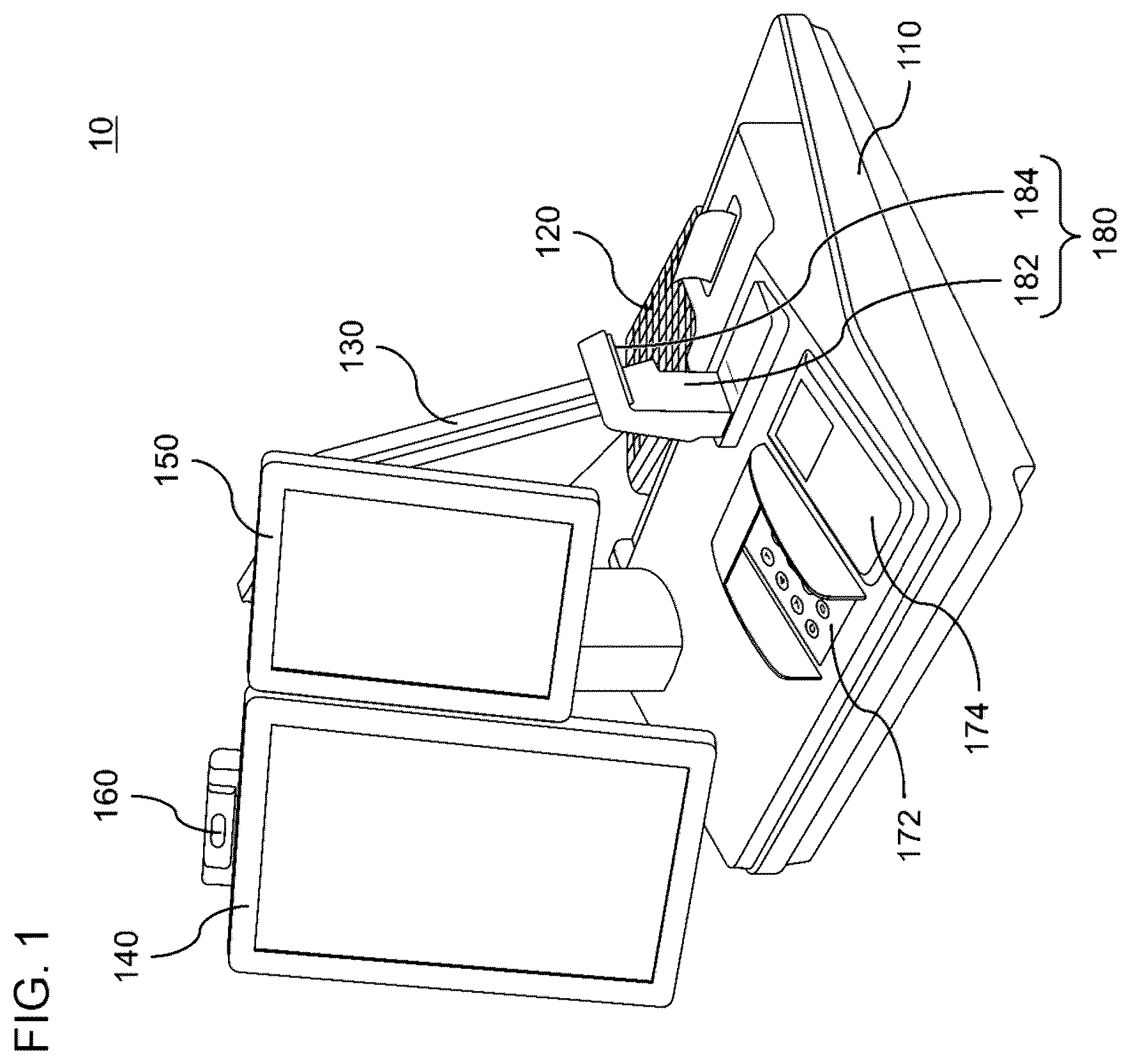 Patent US12614432 Figure 1 – Terminal apparatus having dual displays