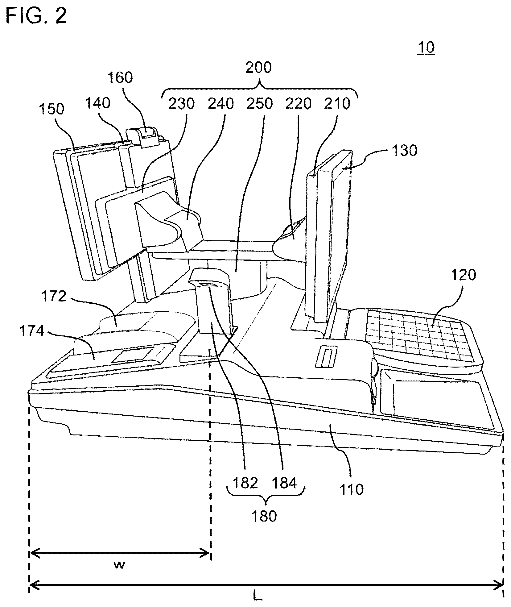 Patent US12614432 Figure 2 – Terminal apparatus having dual displays