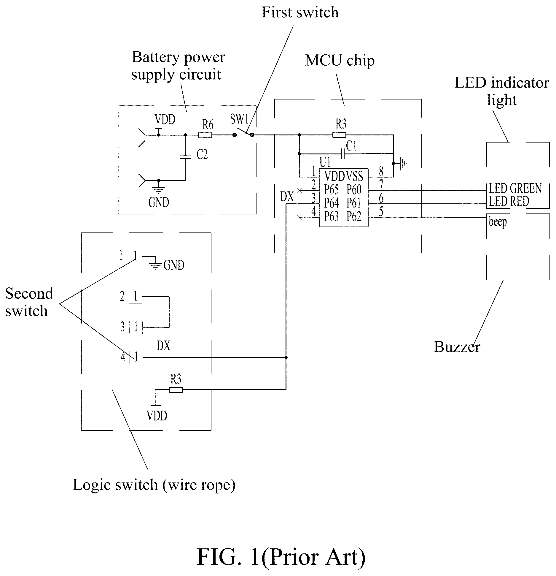 Patent US12614435 — Rope-type anti-theft device and alarm elimination method thereof — Figure 1