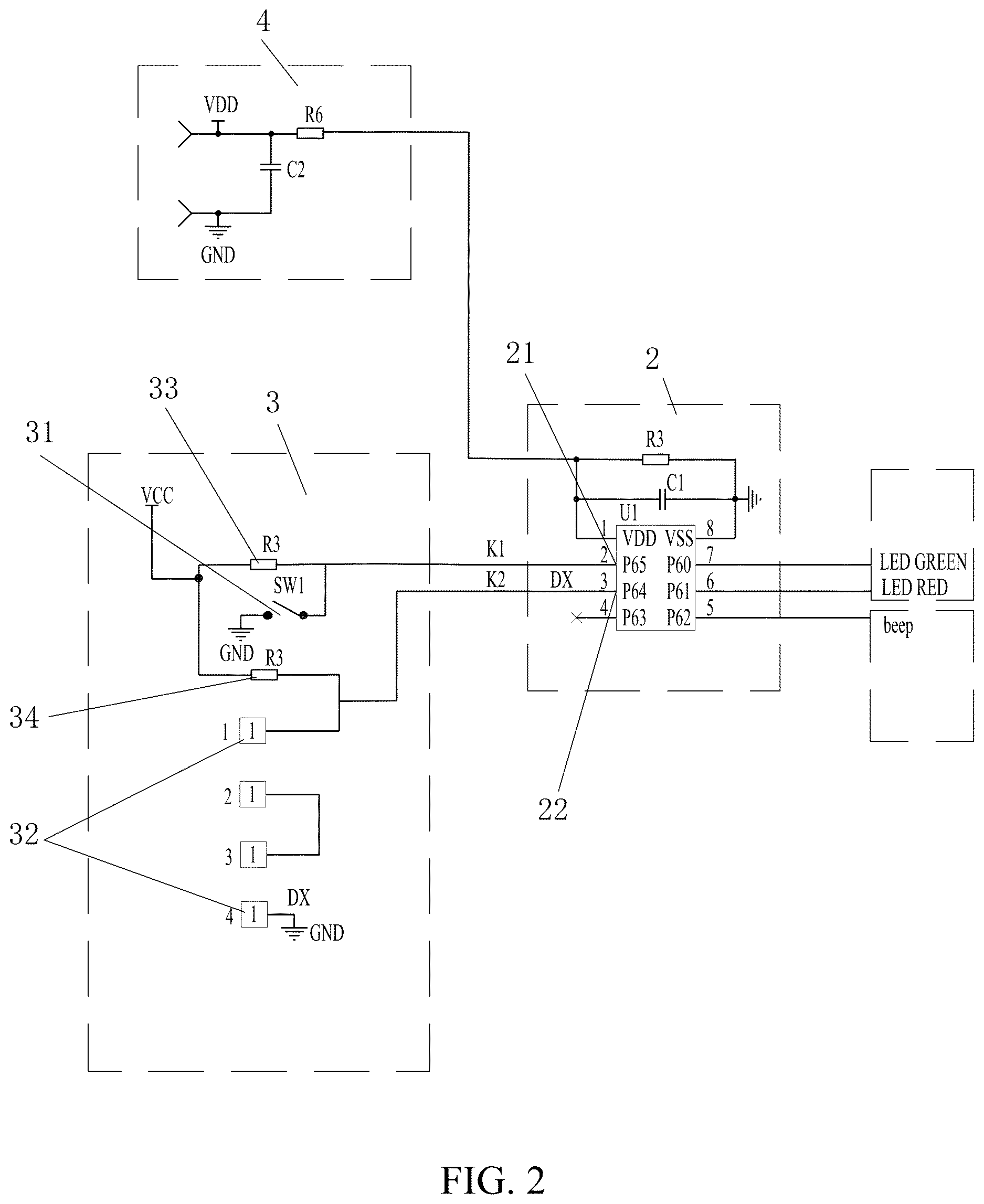 Patent US12614435 Figure 2 – Rope-type anti-theft device and alarm elimination method thereof