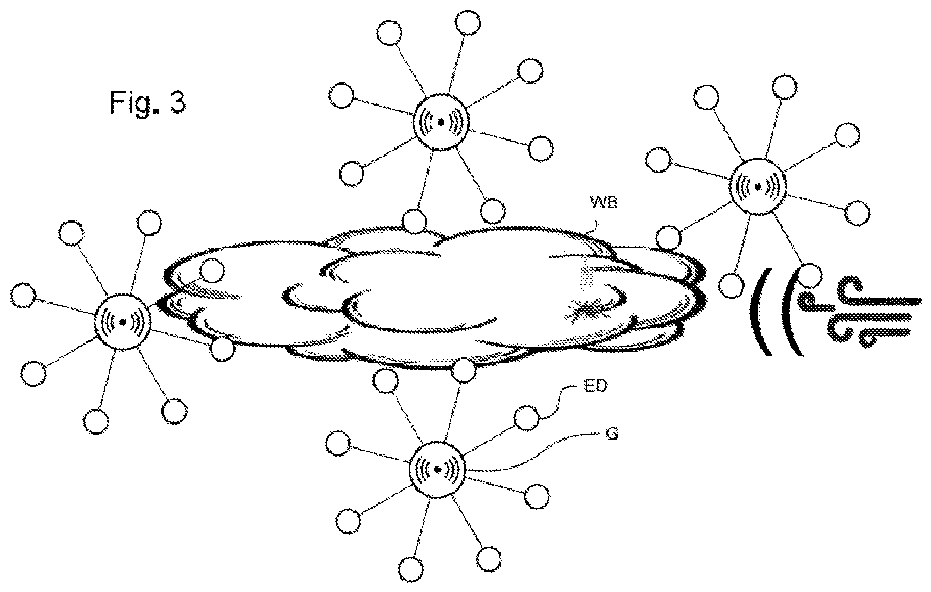 Patent US12614436 Figure 4 – LoRaWAN mesh gateway network and method for locating a forest fire