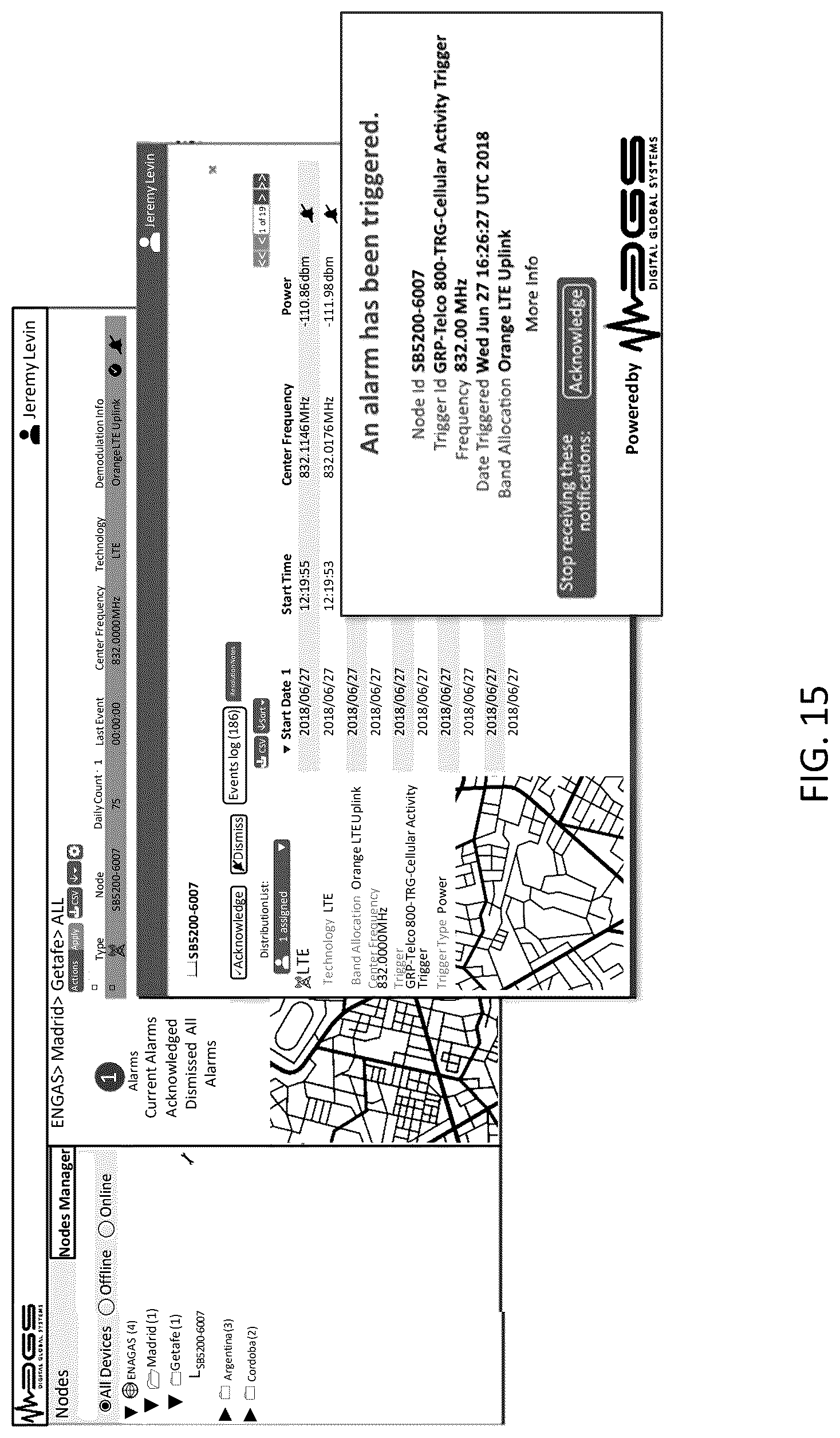 Patent US12614443 Figure 15 – Systems, methods, and devices for automatic signal detection based on power distribution by frequency over time