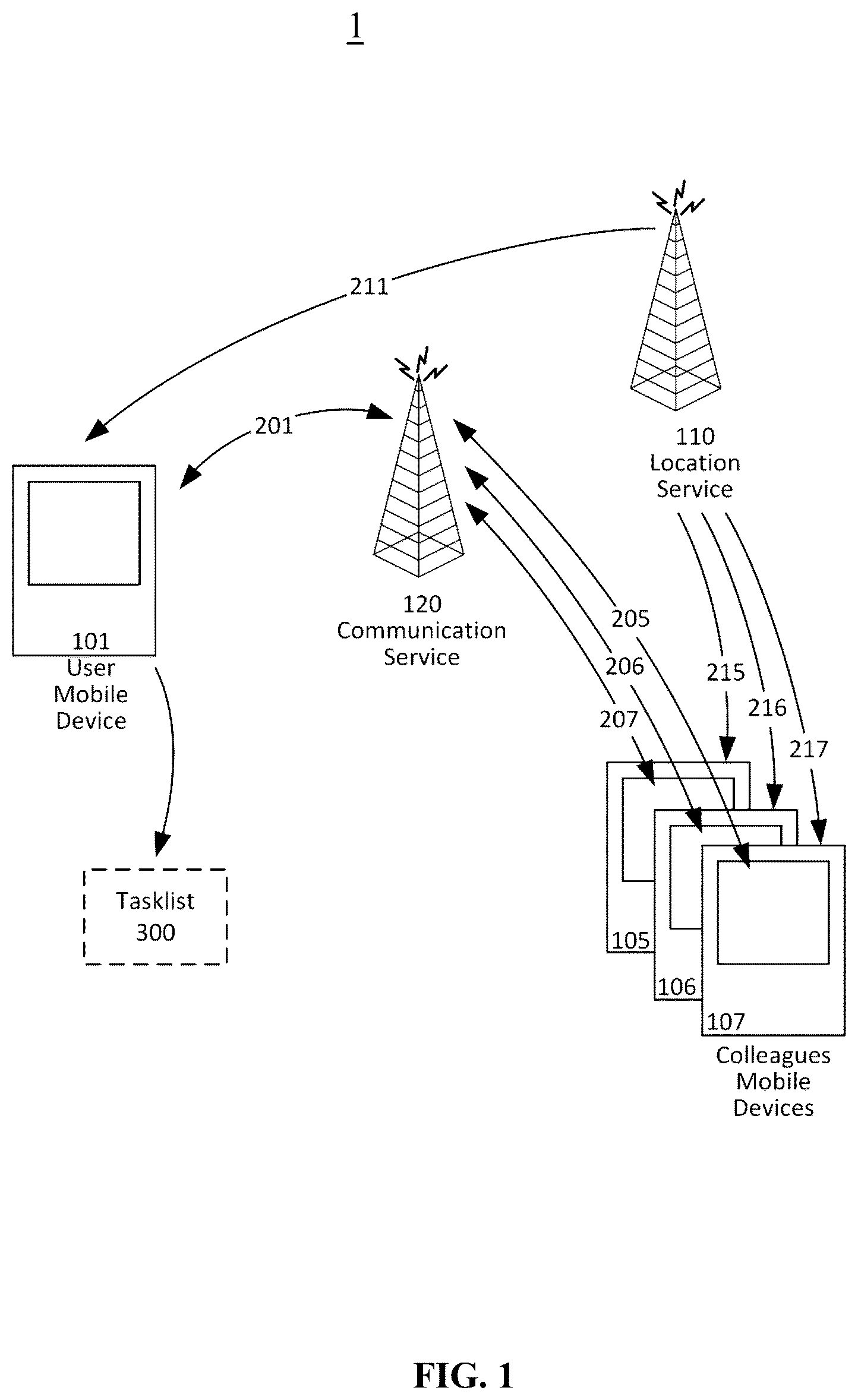 Patent US12614445 Figure 1 – Proximity-based reminder system for interpersonal communication