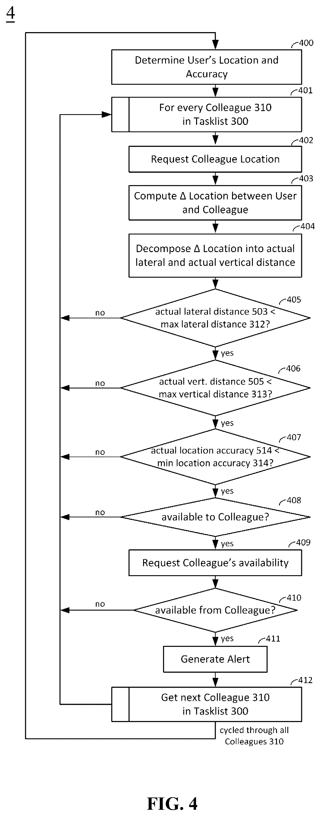 Patent US12614445 Figure 3 – Proximity-based reminder system for interpersonal communication