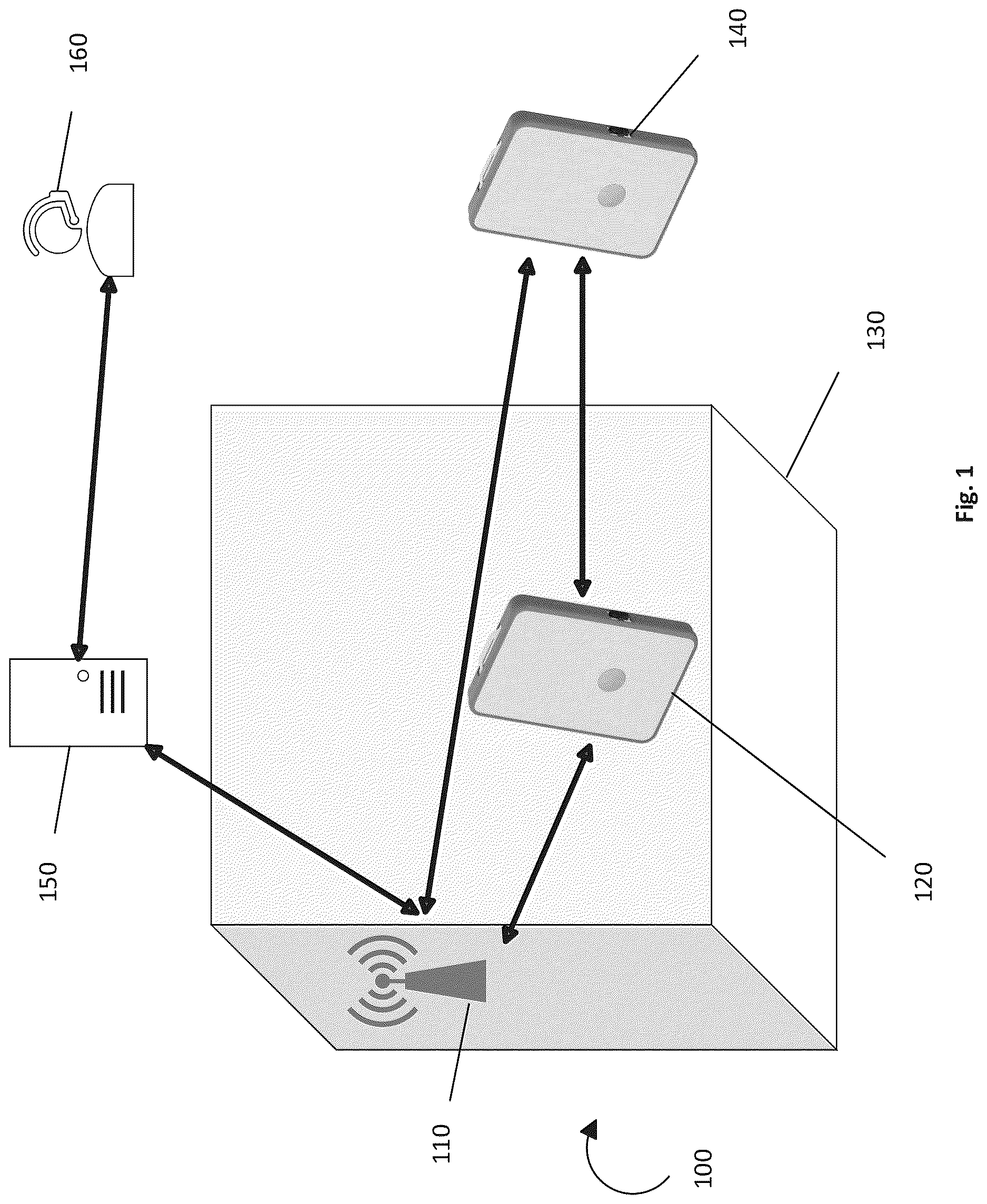 Patent US12614446 Figure 1 – Wearable panic button