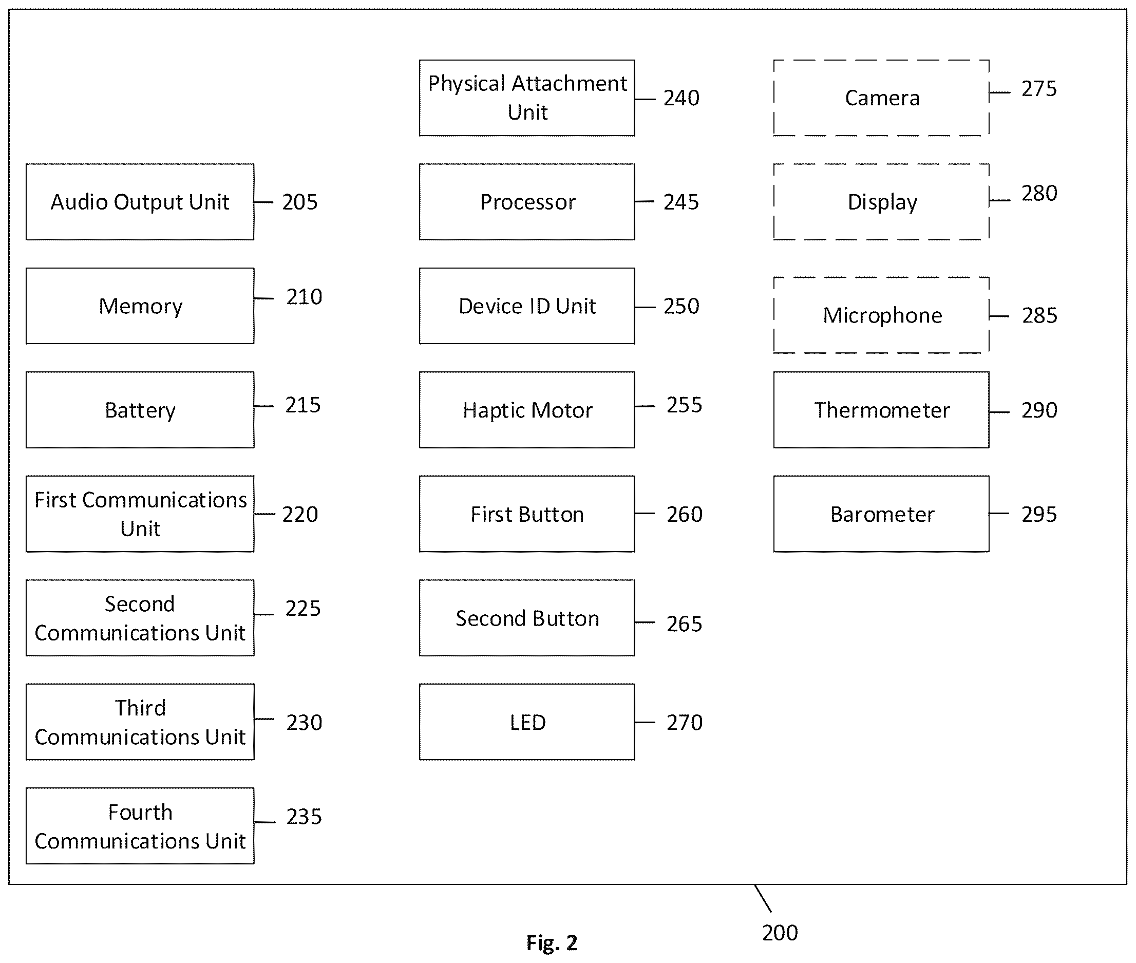 Patent US12614446 Figure 2 – Wearable panic button