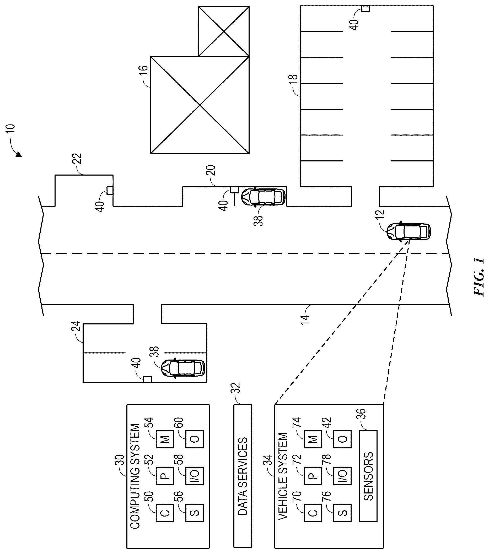 Patent US12614458 Figure 1 – Parking management systems and methods