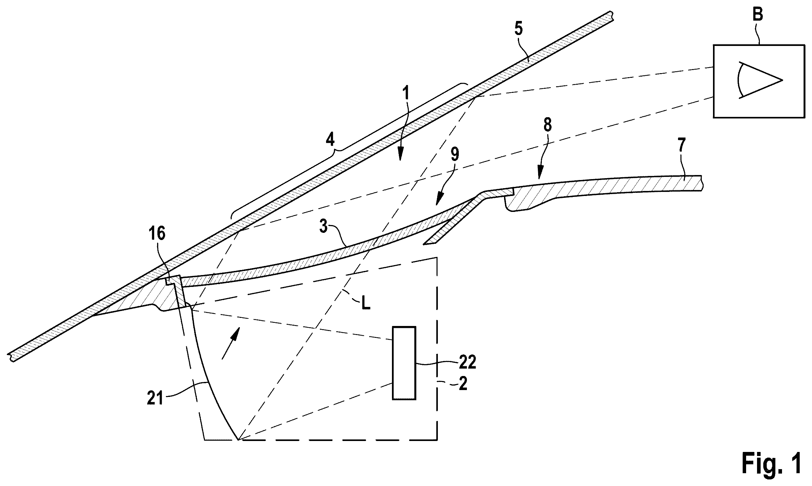 Patent US12614480 Figure 1 – Method and display system for operating a projection display system in a mobile device
