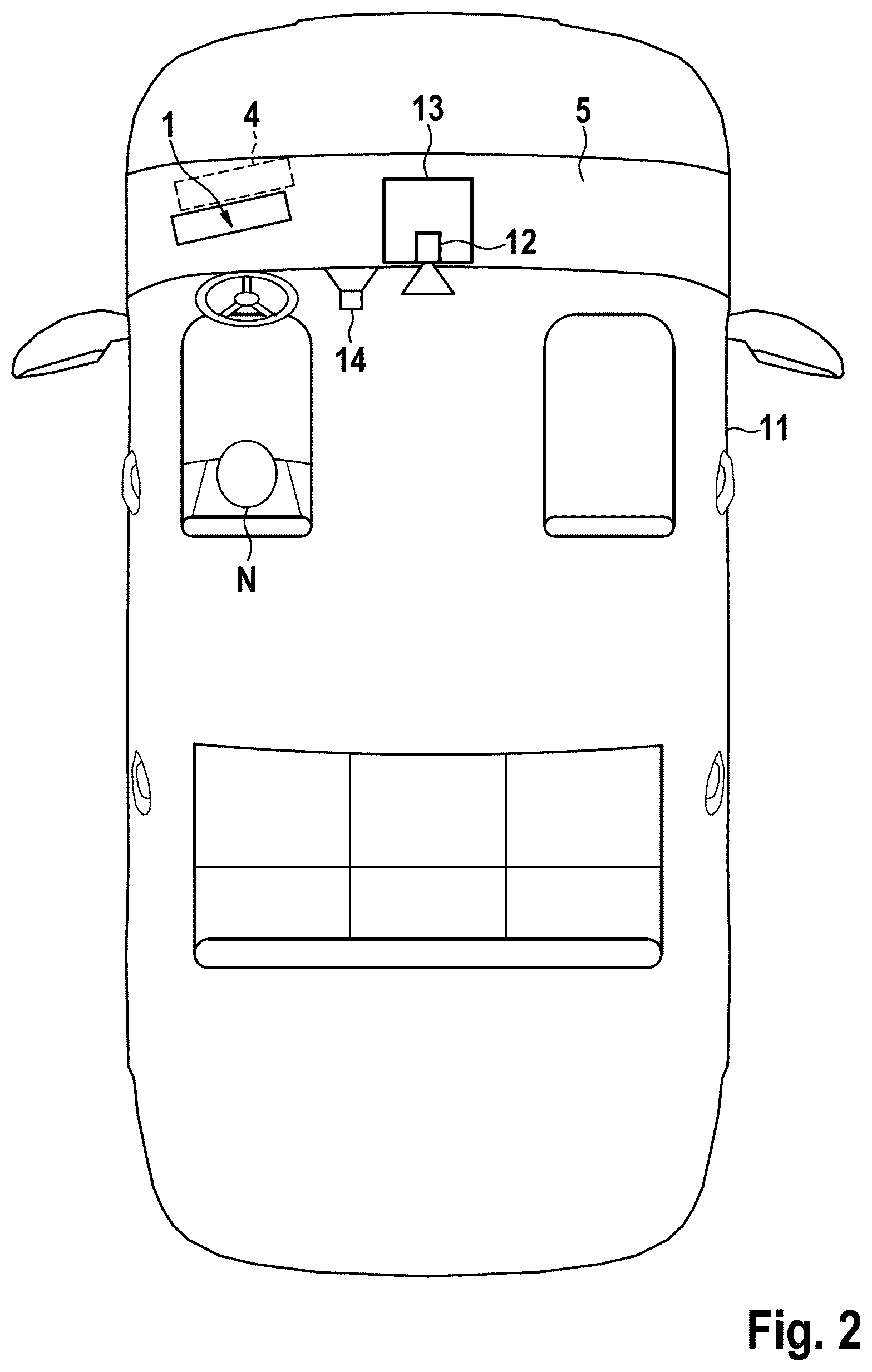 Patent US12614480 Figure 2 – Method and display system for operating a projection display system in a mobile device