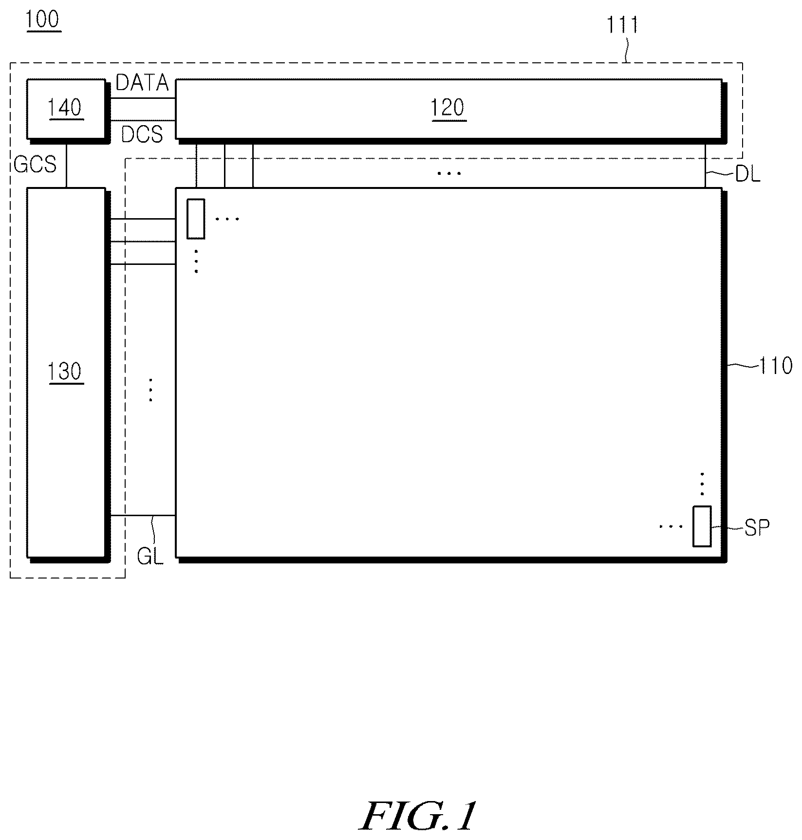 Patent US12614485 Figure 1 – Lighting inspection circuit and display device including the same