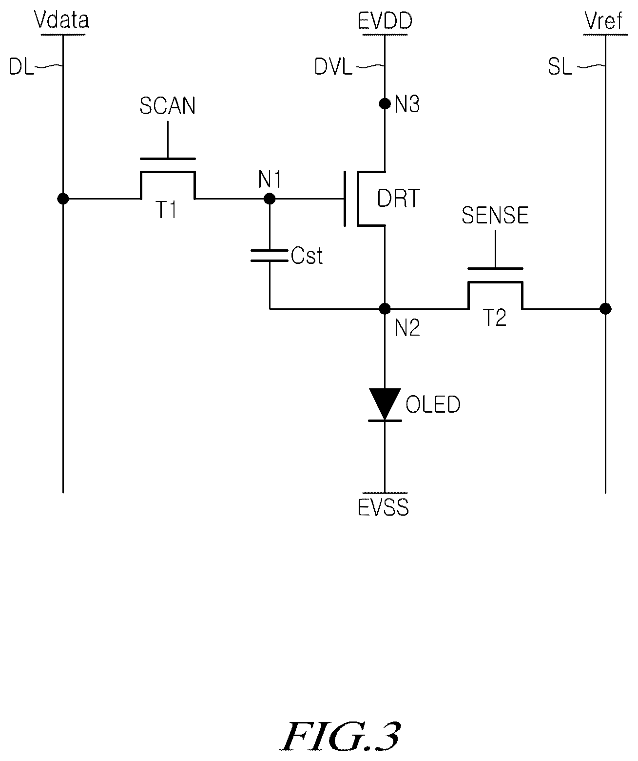 Patent US12614485 Figure 3 – Lighting inspection circuit and display device including the same