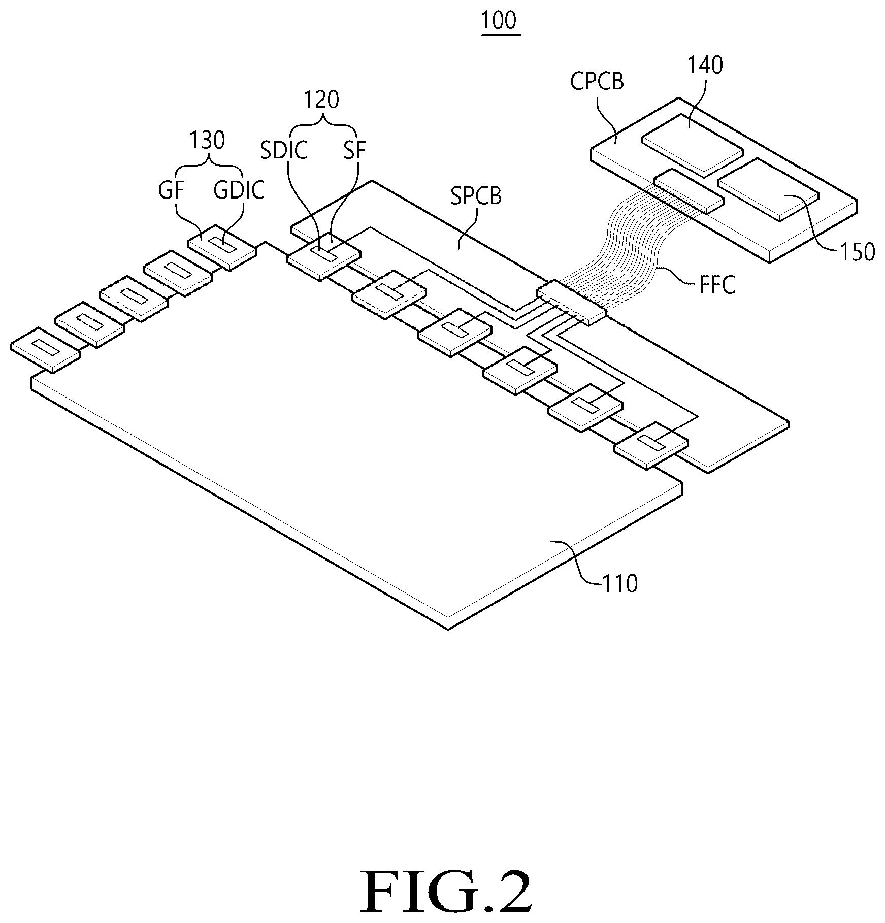 Patent US12614487 Figure 2 – Stretchable display device and stretchable panel driving circuit