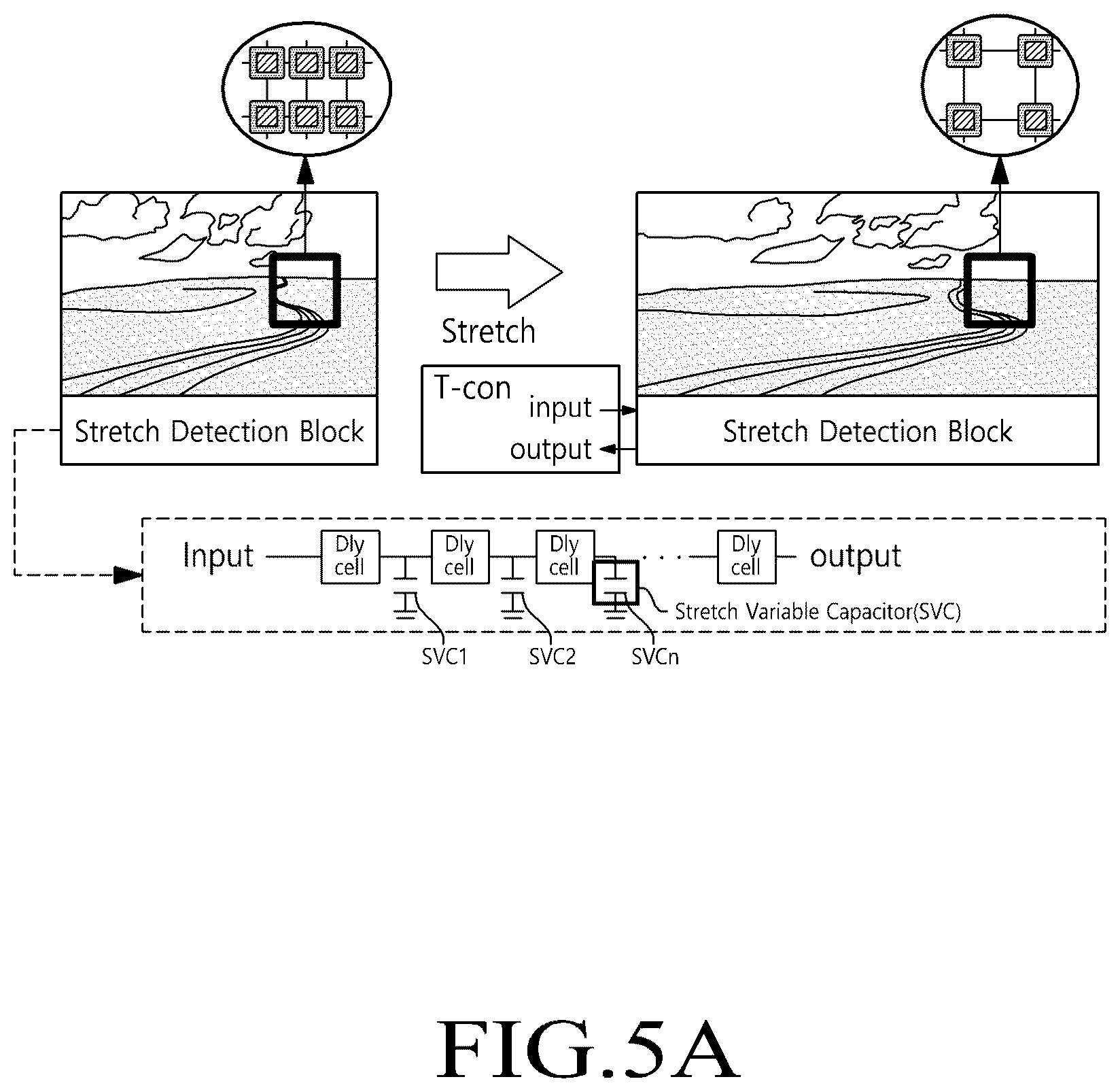 Patent US12614487 Figure 5 – Stretchable display device and stretchable panel driving circuit