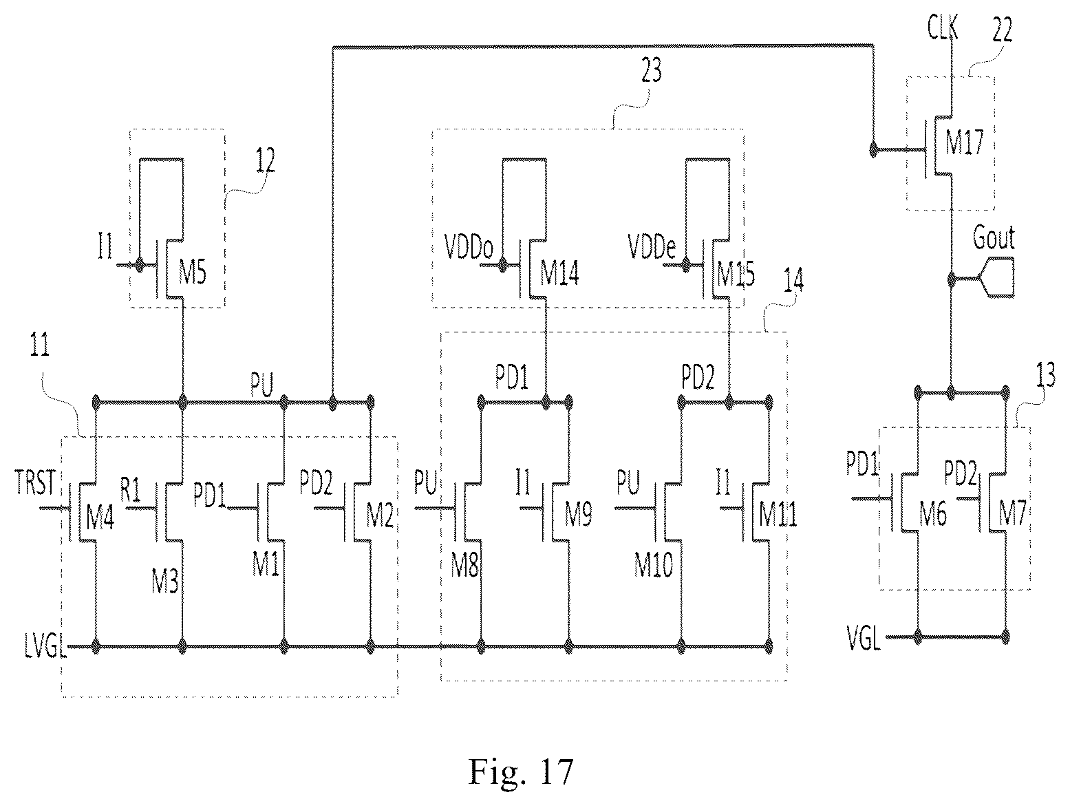 Patent US12614488 Figure 8 – Driving circuit having floating processing transistor, and display device