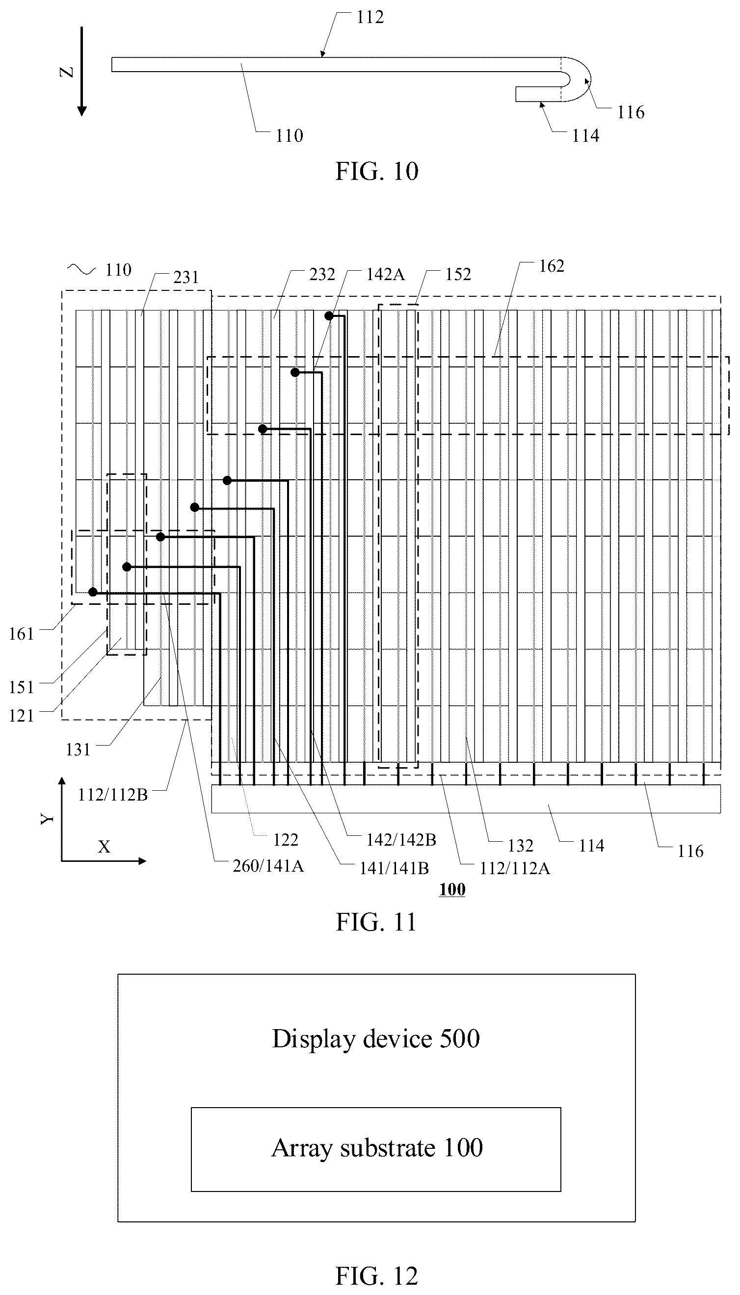Patent US12614490 Figure 5 – Array substrate and display device