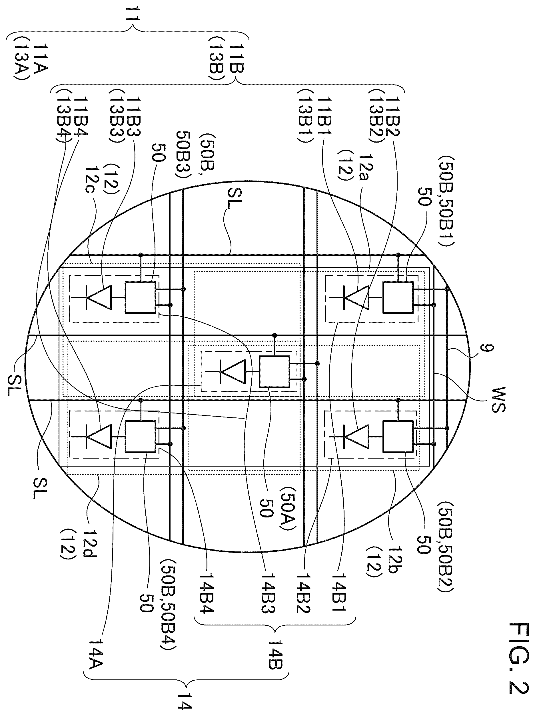 Patent US12614500 Figure 2 – Light-emitting device and method for driving the same