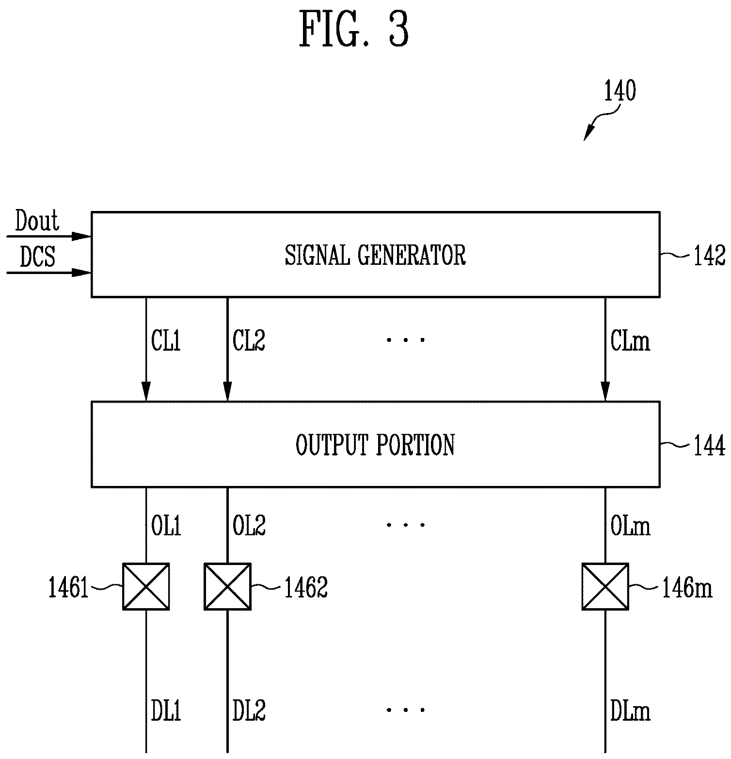 Patent US12614505 Figure 3 – Display device having amplifiers in parallel between channel and output lines, and driving method thereof, and electronic device including the display device