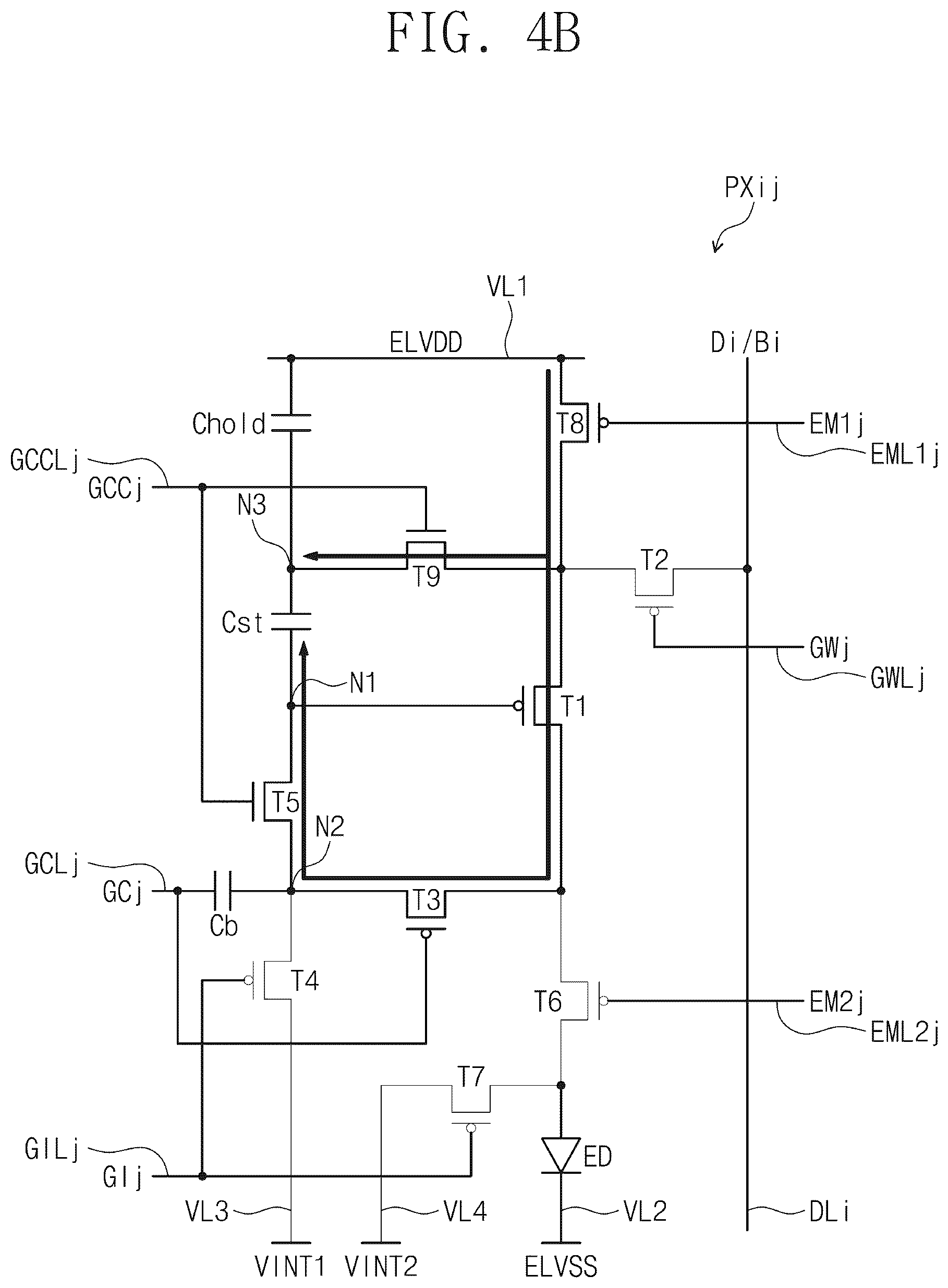 Patent US12614506 Figure 5 – Pixel and display device