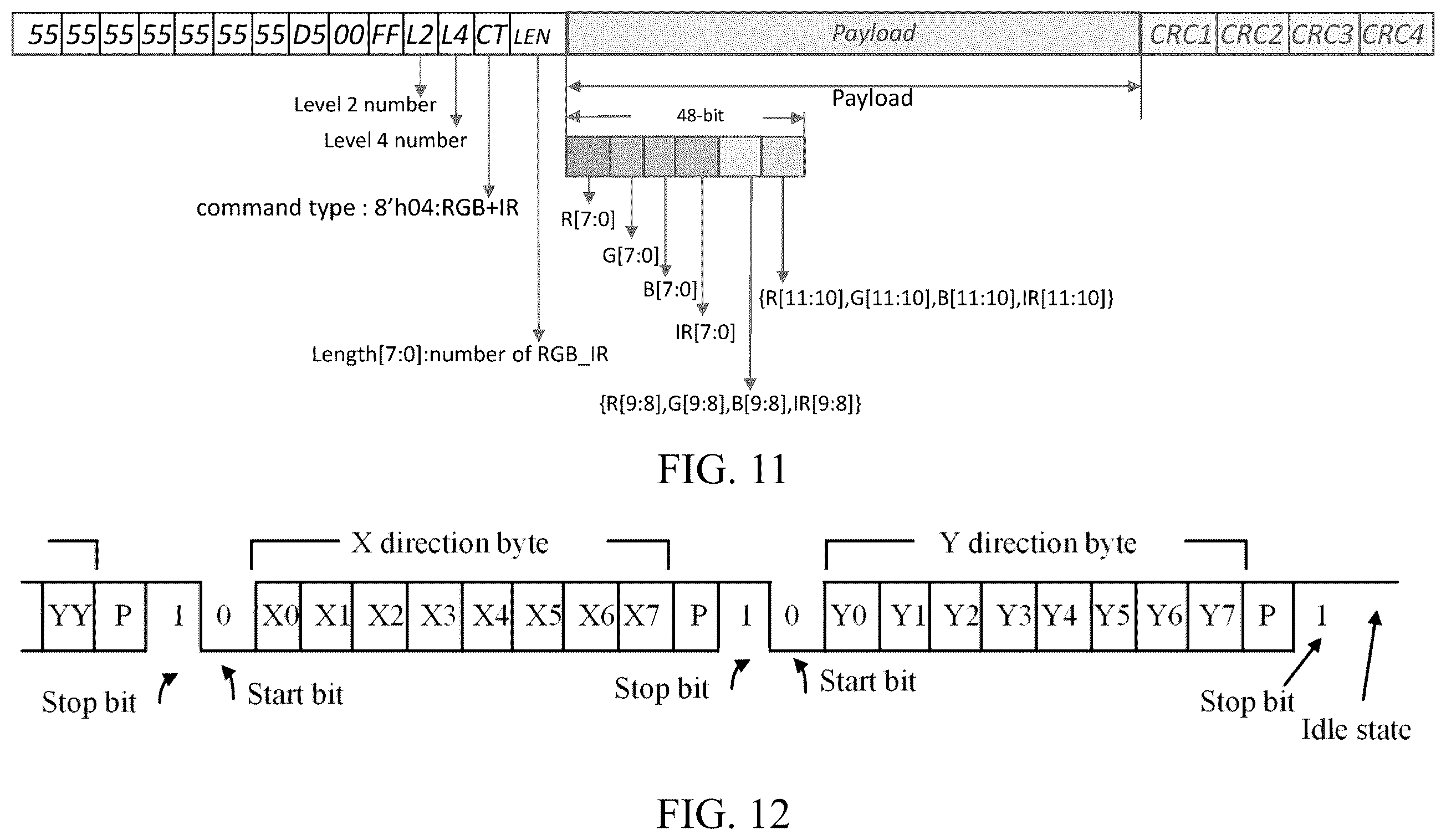 Patent US12614507 Figure 11 – LED display containing LEDs emitting invisible light