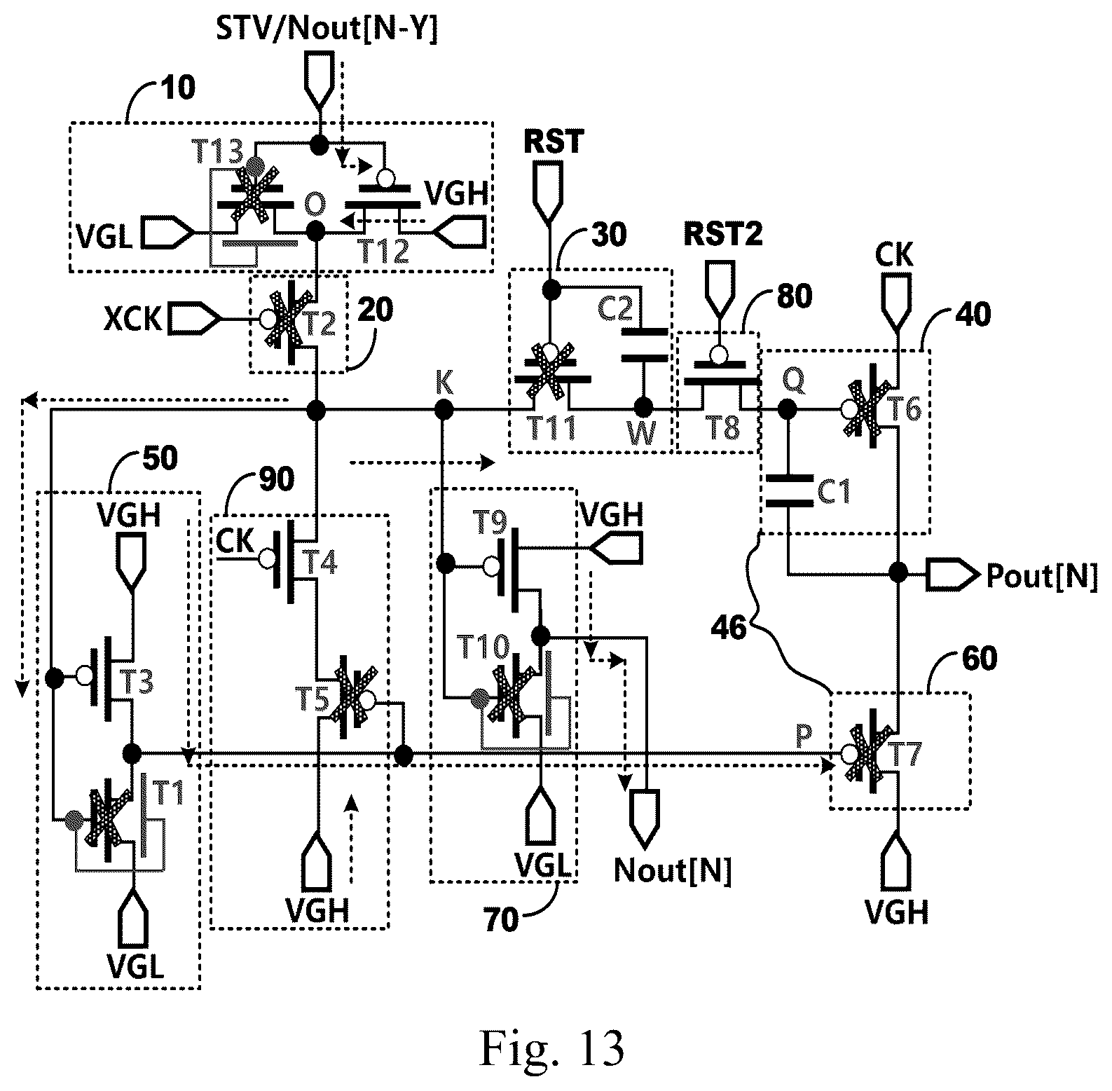 Patent US12614508 Figure 8 – Gate driving circuit and display panel