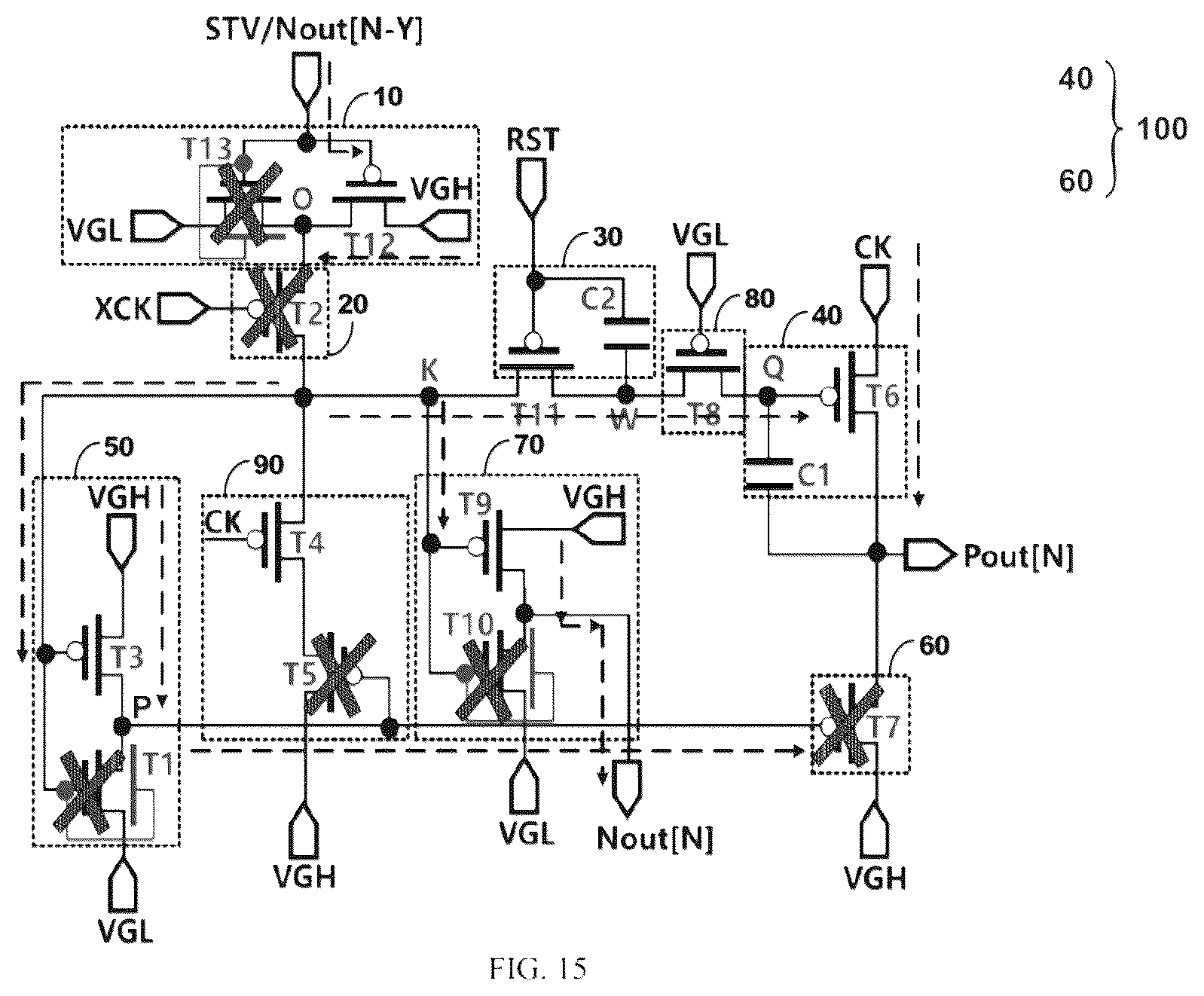 Patent US12614509 Figure 8 – Gate drive circuits and display panels
