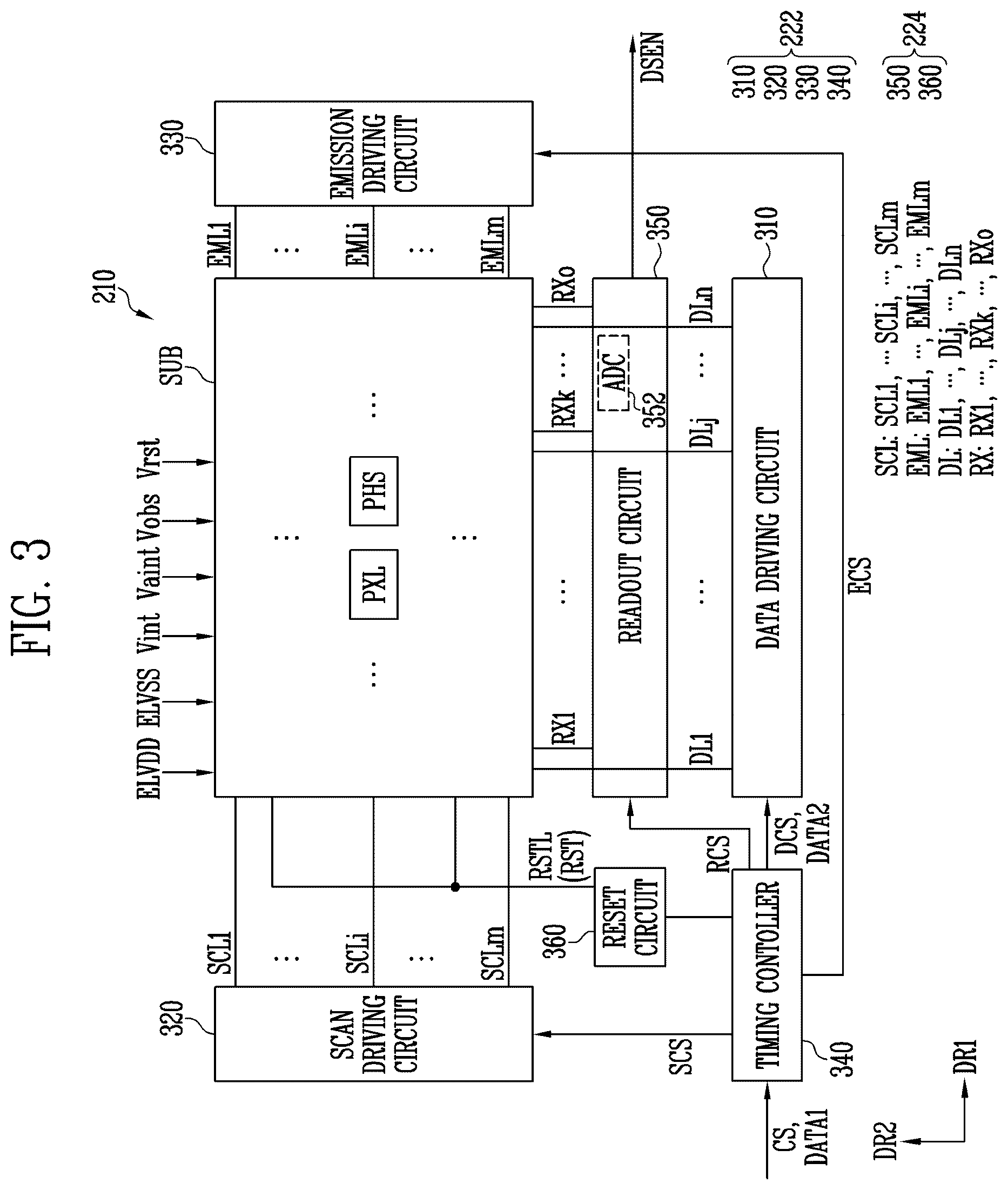 Patent US12614510 Figure 3 – Display device, electronic device including the same, and method of manufacturing the same