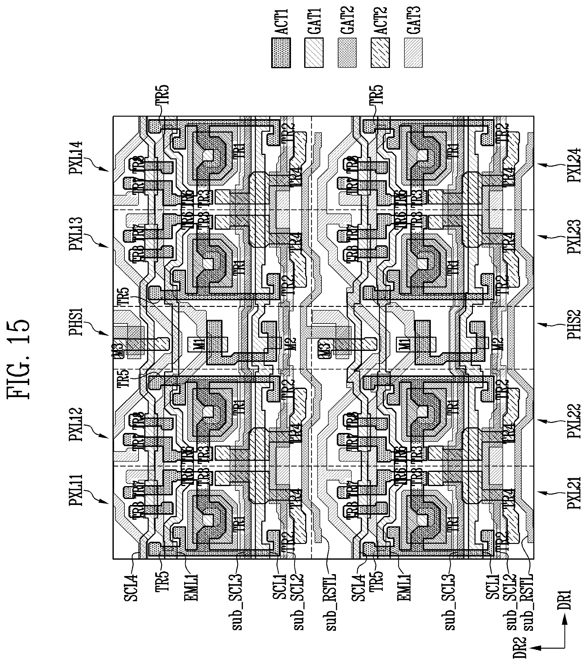 Patent US12614510 Figure 15 – Display device, electronic device including the same, and method of manufacturing the same
