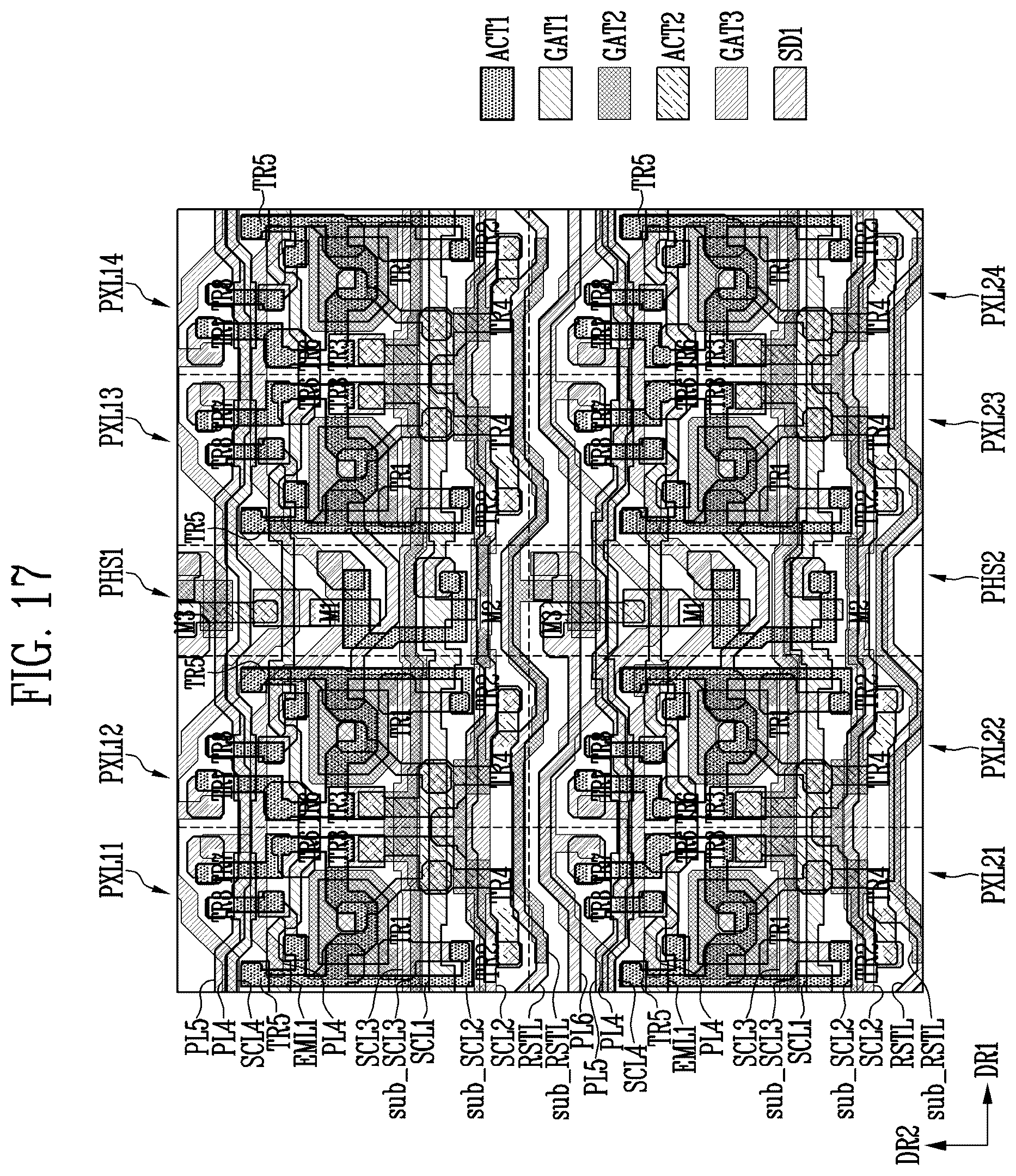 Patent US12614510 Figure 17 – Display device, electronic device including the same, and method of manufacturing the same