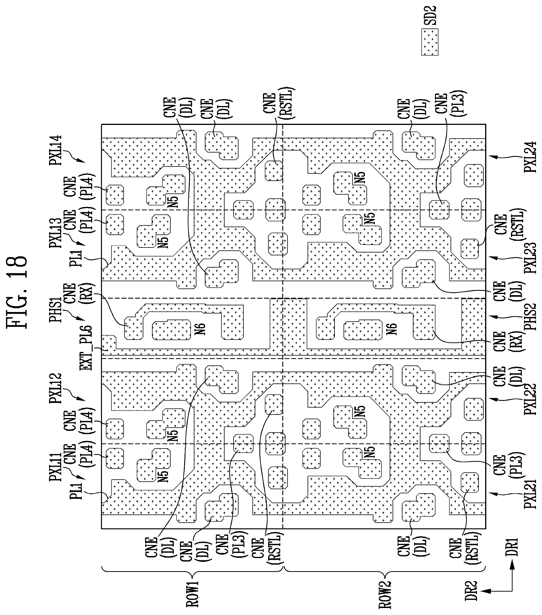 Patent US12614510 Figure 18 – Display device, electronic device including the same, and method of manufacturing the same