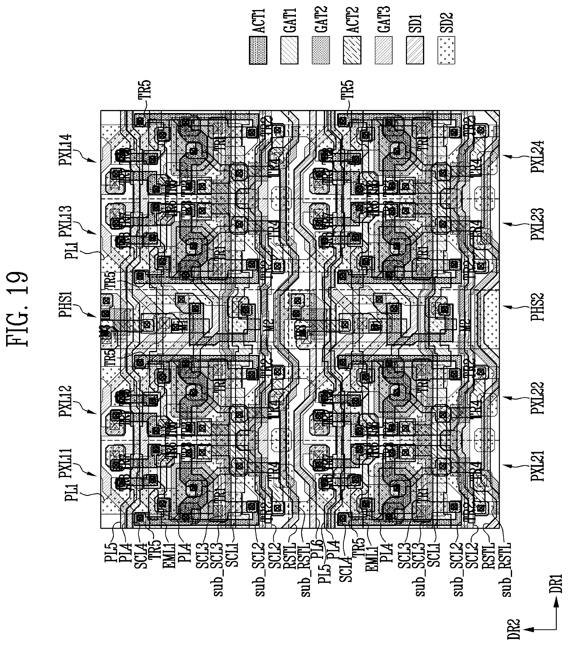 Patent US12614510 Figure 19 – Display device, electronic device including the same, and method of manufacturing the same