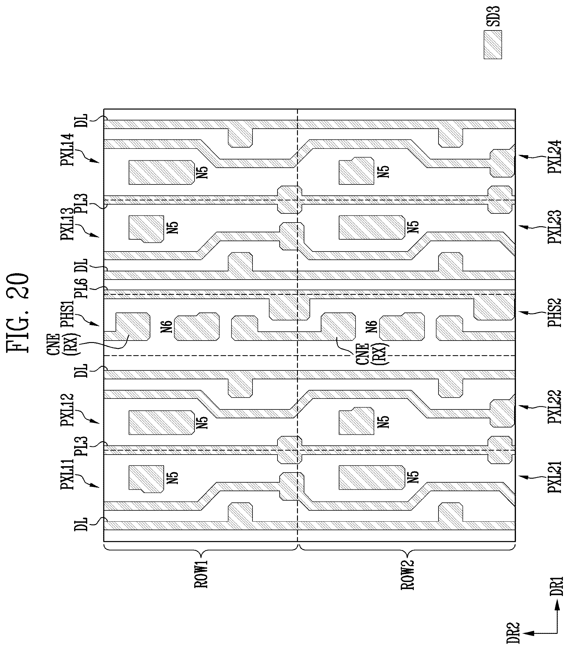 Patent US12614510 Figure 20 – Display device, electronic device including the same, and method of manufacturing the same