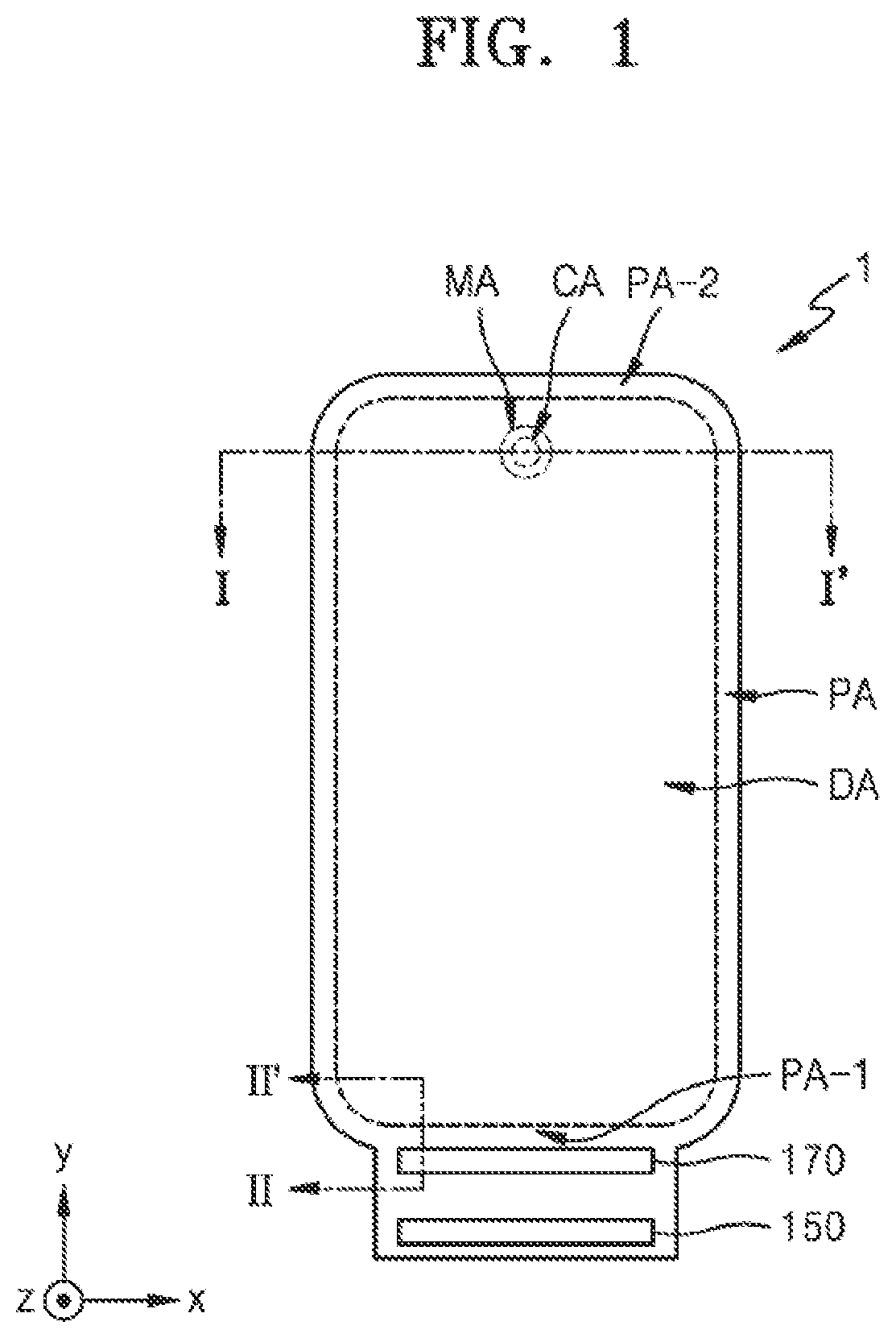 Patent US12614514 Figure 1 – Display apparatus