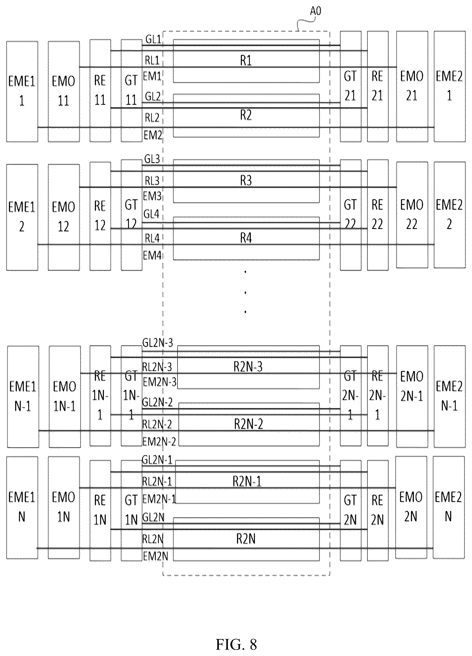 Patent US12614515 Figure 8 – Display panel and display device