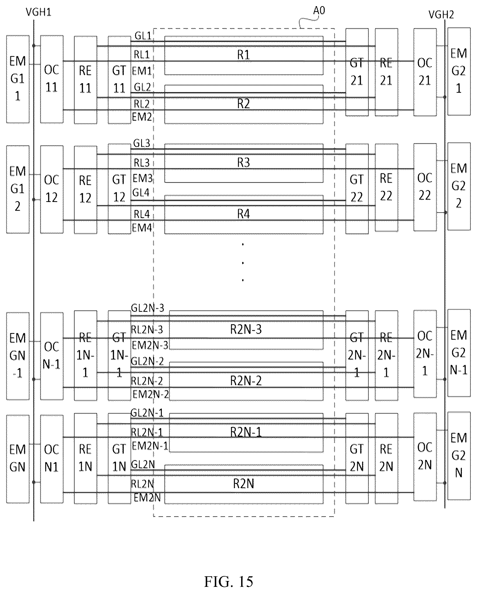 Patent US12614515 Figure 15 – Display panel and display device