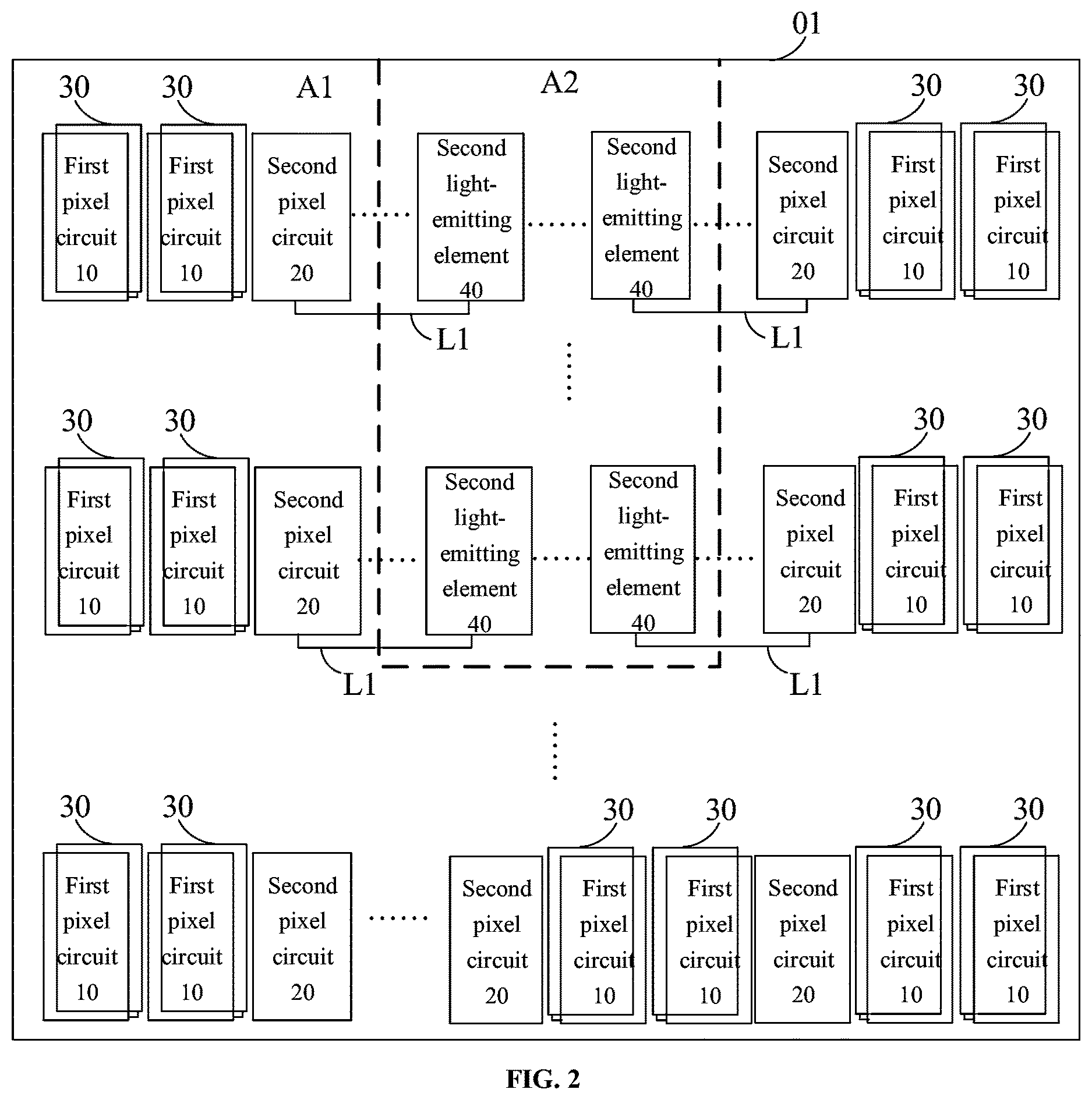 Patent US12614518 Figure 2 – Display panel and display device
