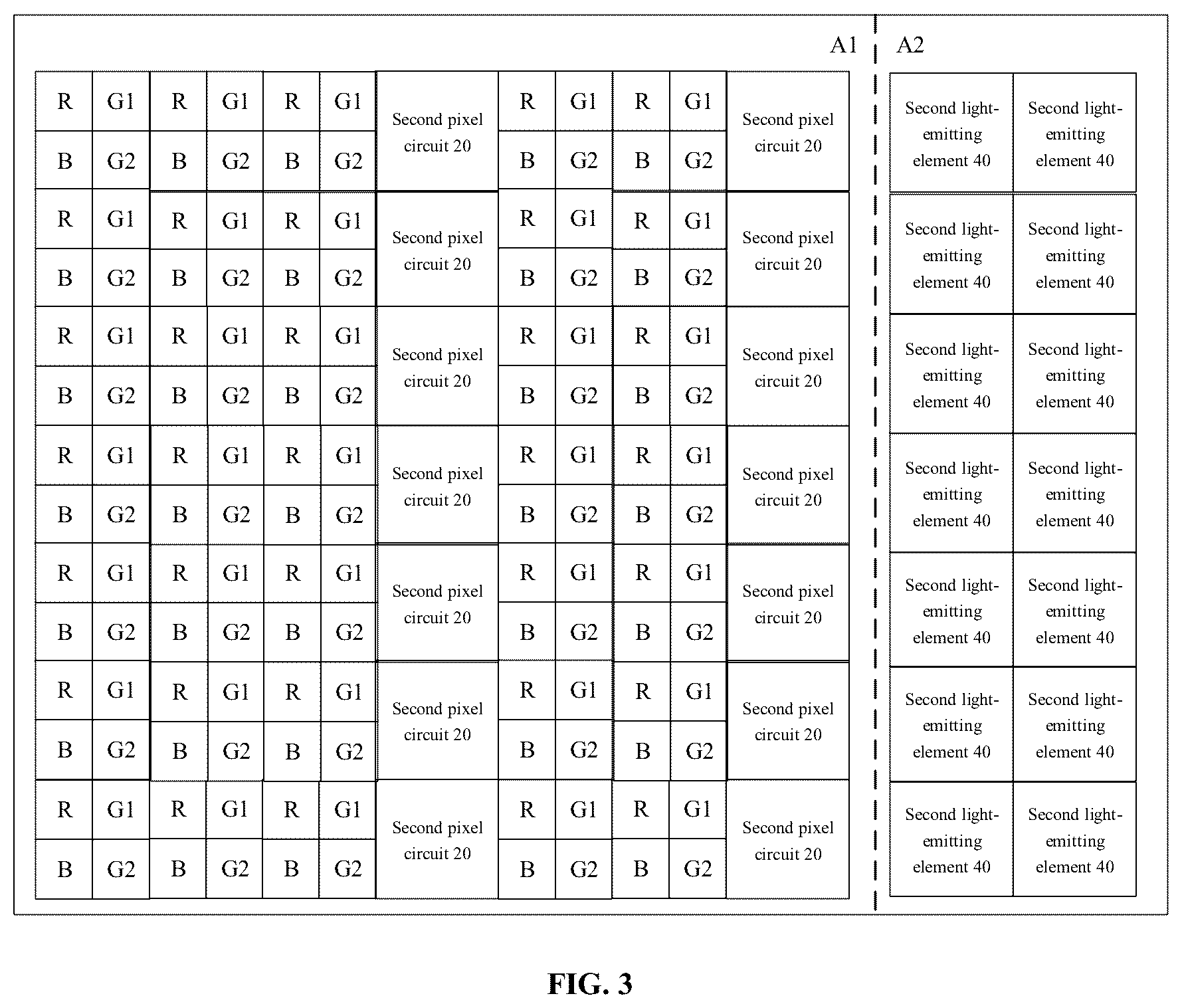 Patent US12614518 Figure 3 – Display panel and display device