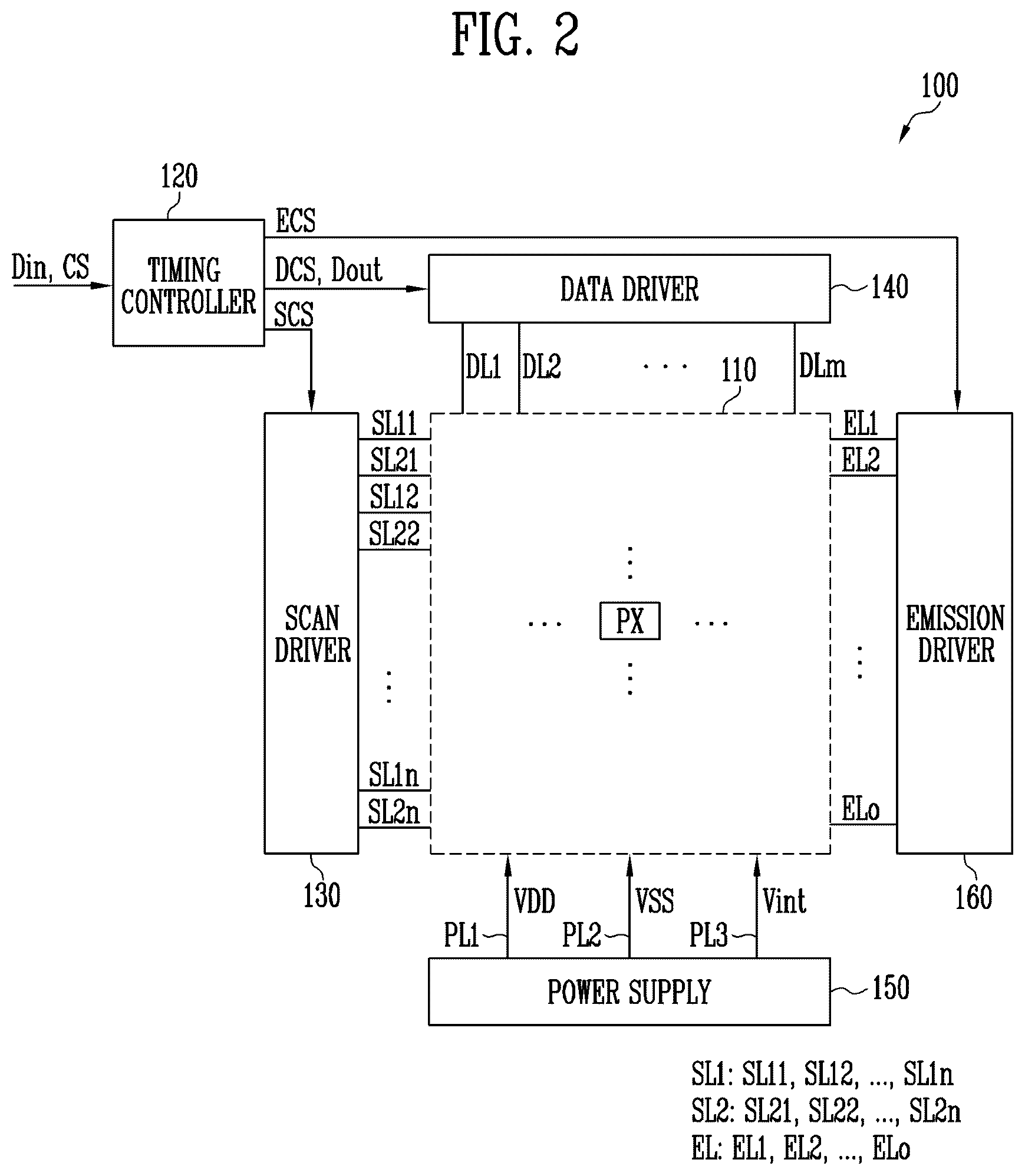 Patent US12614519 Figure 2 – Pixel, display device including the same and electronic device including display device