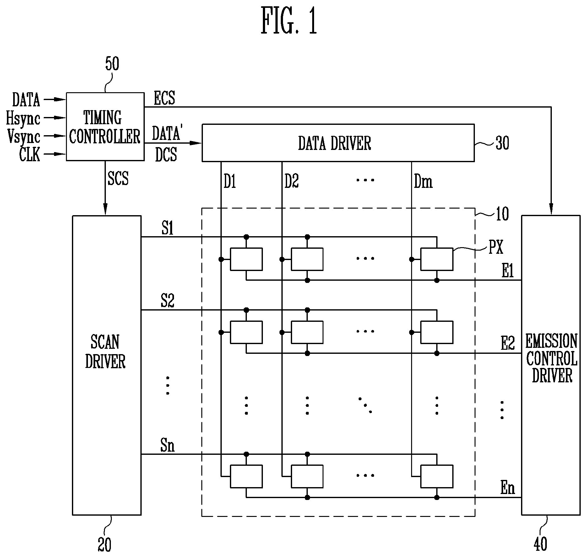 Patent US12614520 Figure 1 – Stage and emission control driver having the same