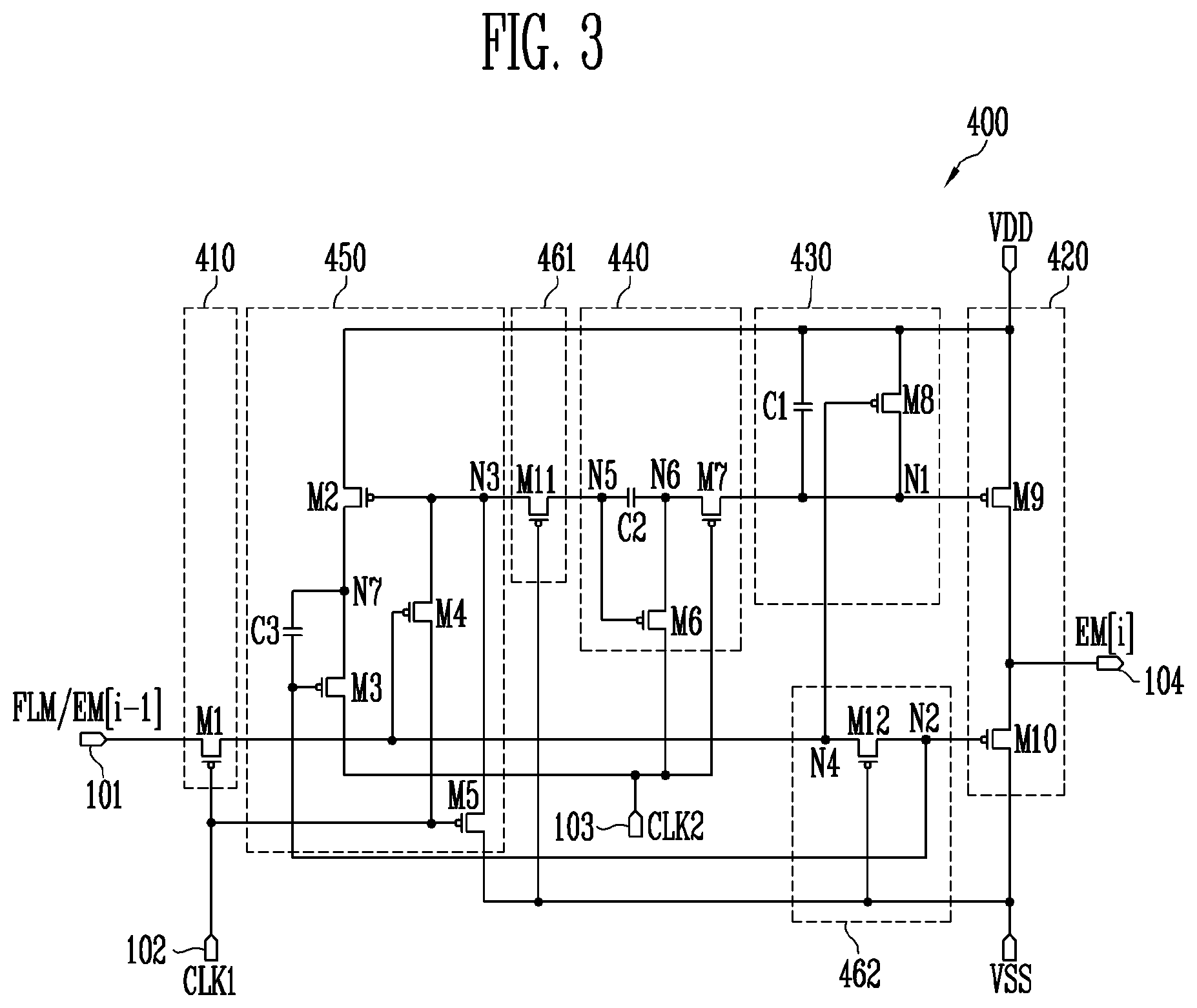 Patent US12614520 Figure 3 – Stage and emission control driver having the same
