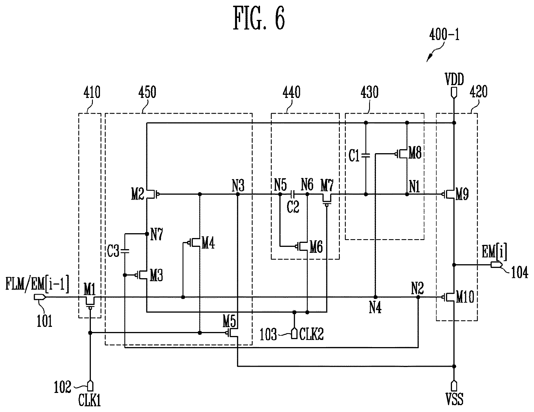 Patent US12614520 Figure 6 – Stage and emission control driver having the same