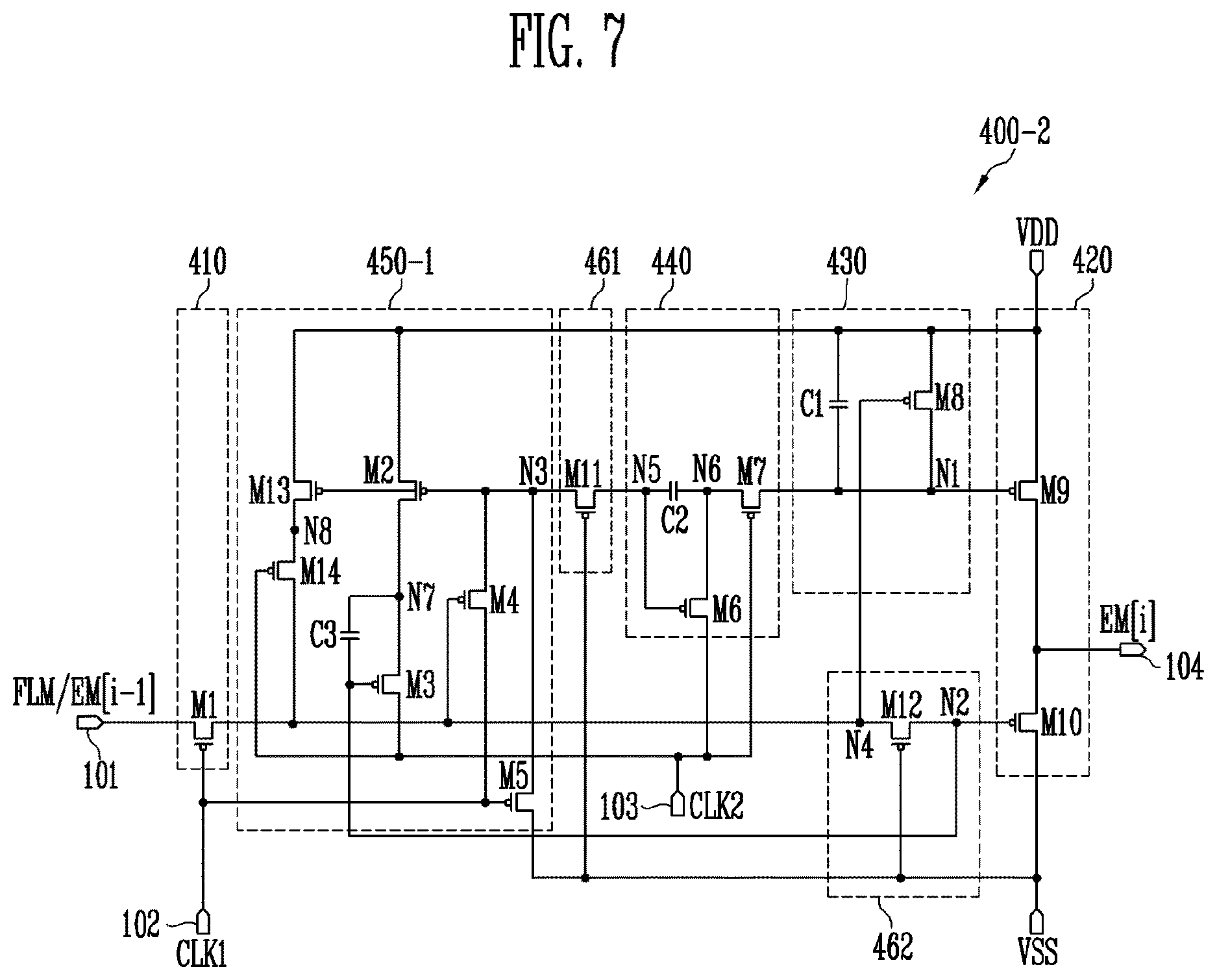Patent US12614520 Figure 7 – Stage and emission control driver having the same