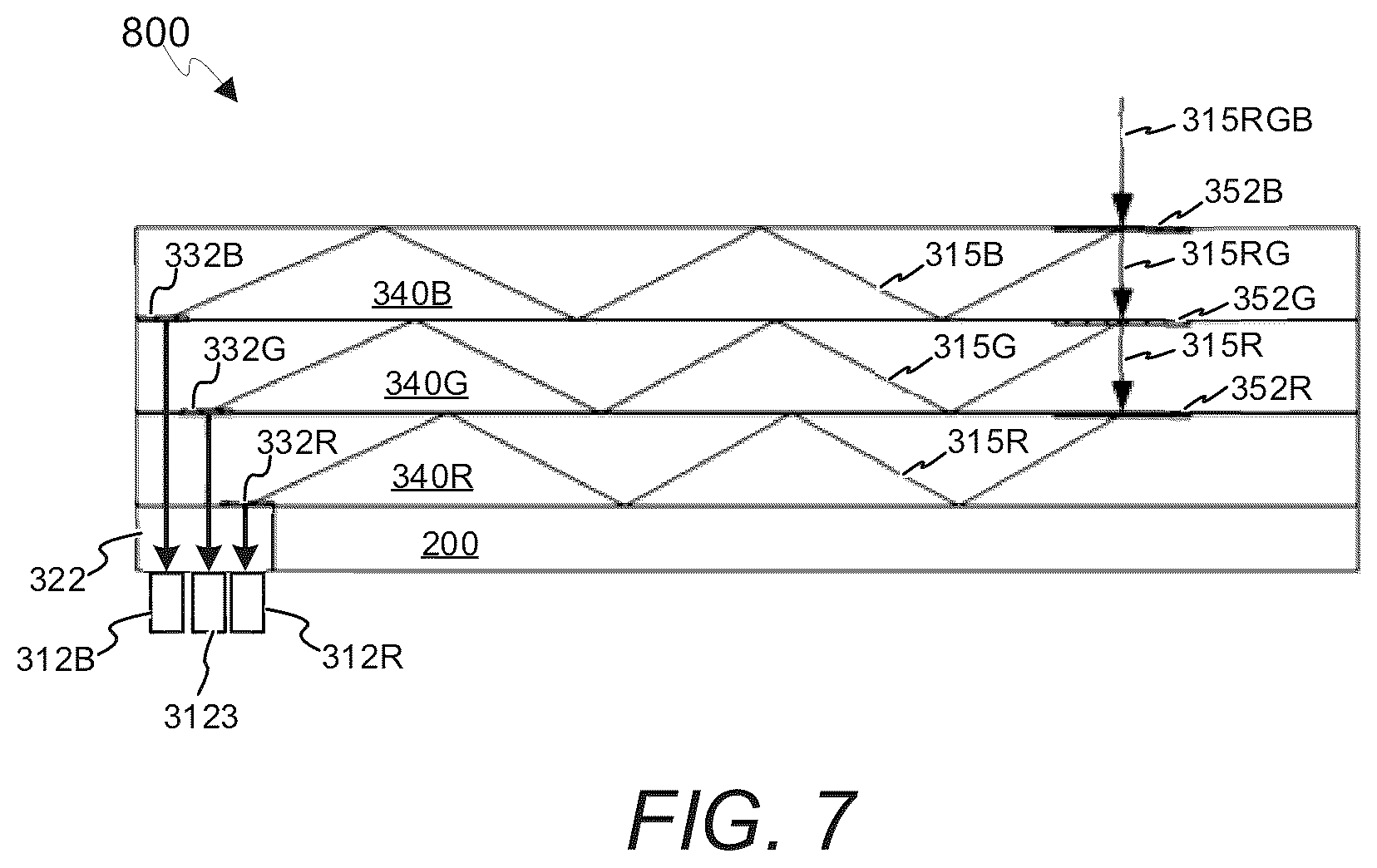 Patent US12614526 Figure 7 – Display system with optical device