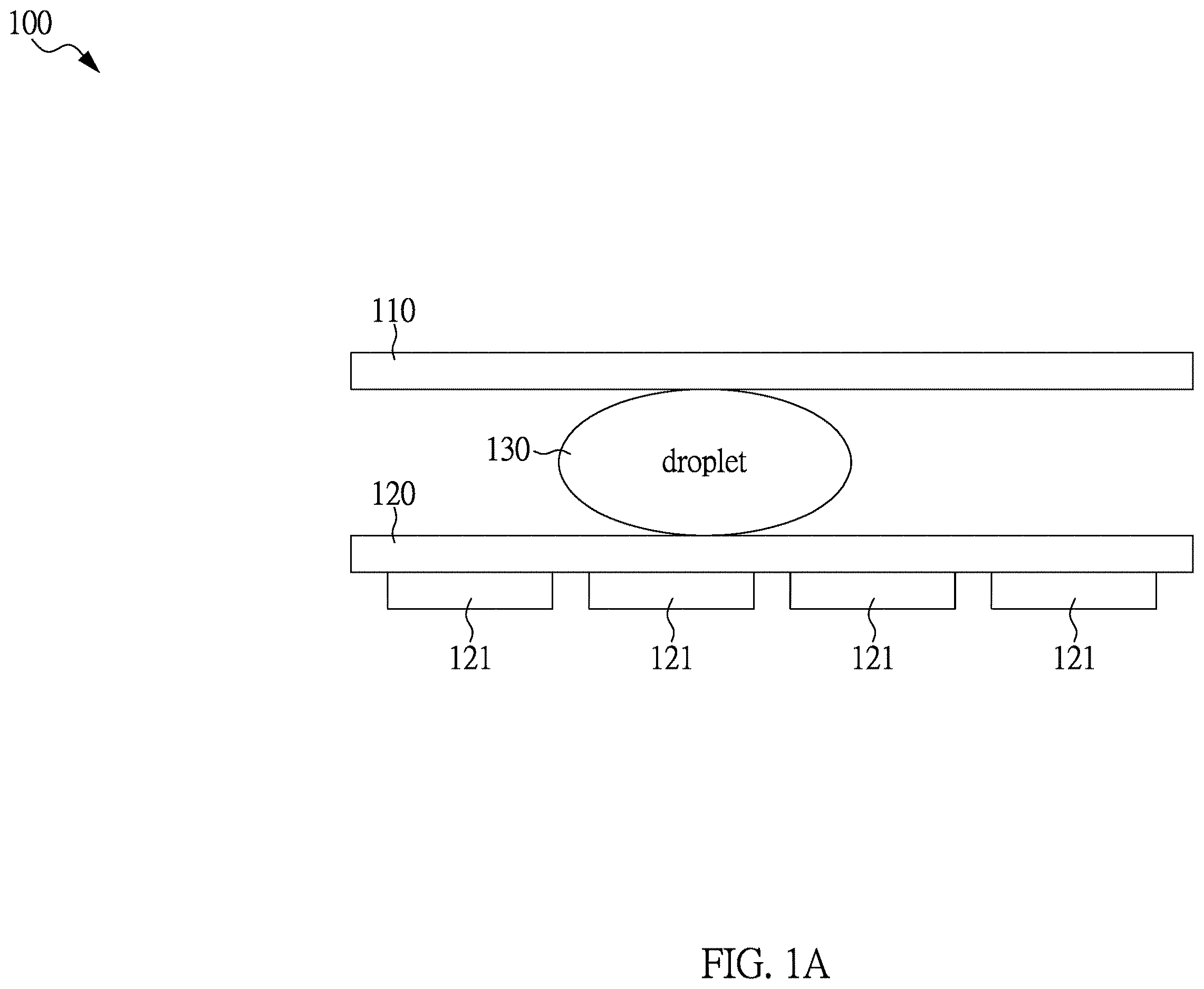 Patent US12614527 Figure 1 – Apparatus and system using active-matrix electrowetting-on-dielectric (AM-EWOD)