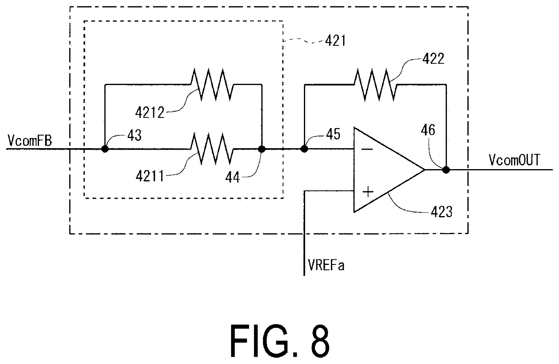 Patent US12614529 Figure 8 – Liquid crystal display (LCD) device capable of performing switching between polarity inversion driving methods without causing deterioration in display quality and driving method for he same