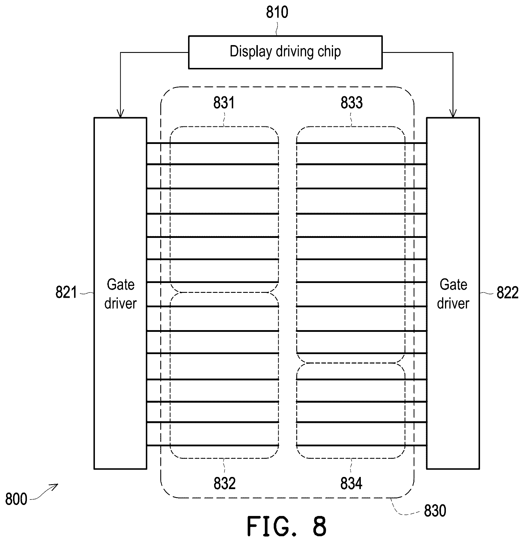 Patent US12614532 Figure 8 – Display apparatus and its display driving chip and method