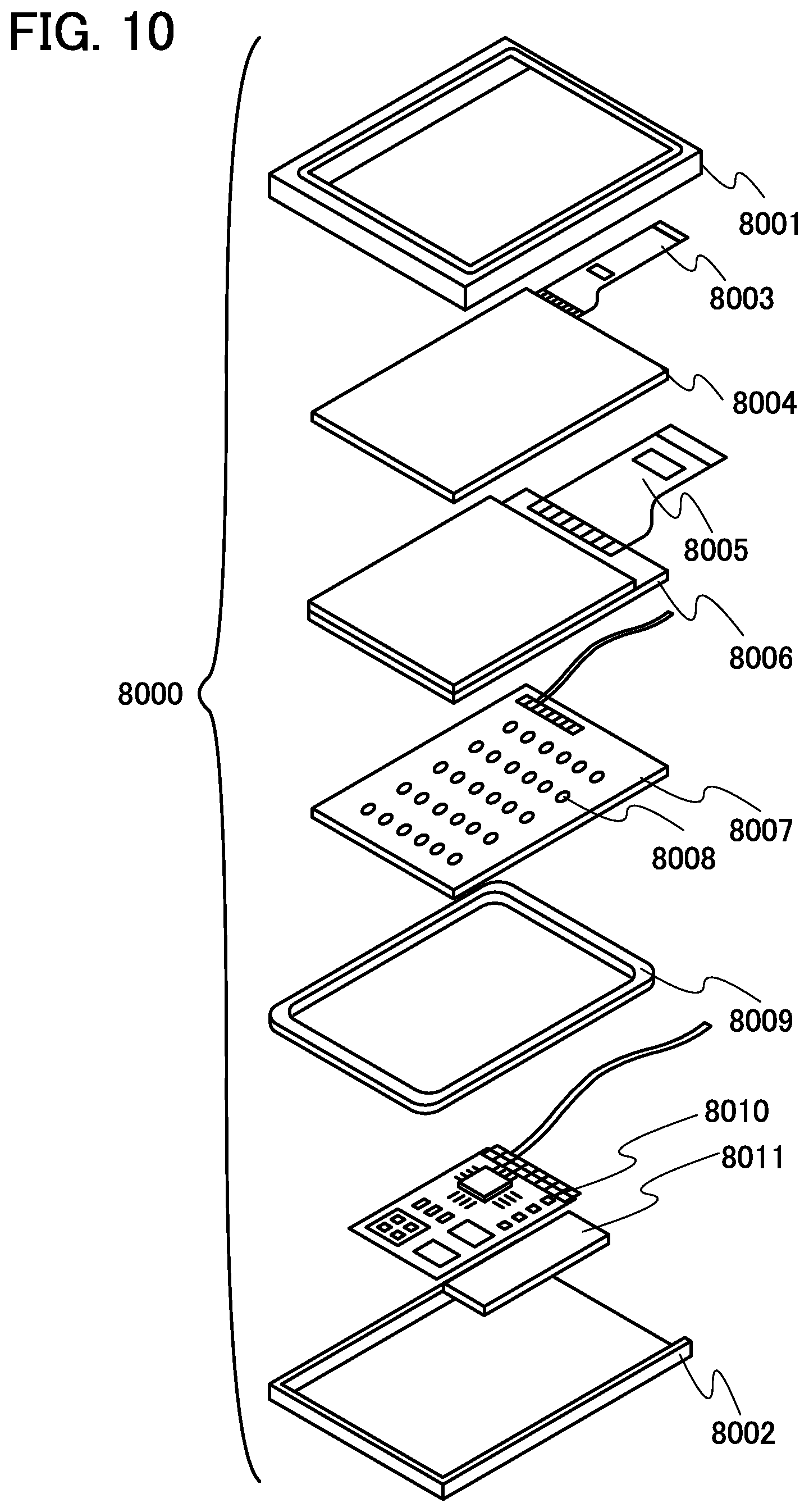Patent US12614533 Figure 10 – Display device comprising first and second pulse output circuits