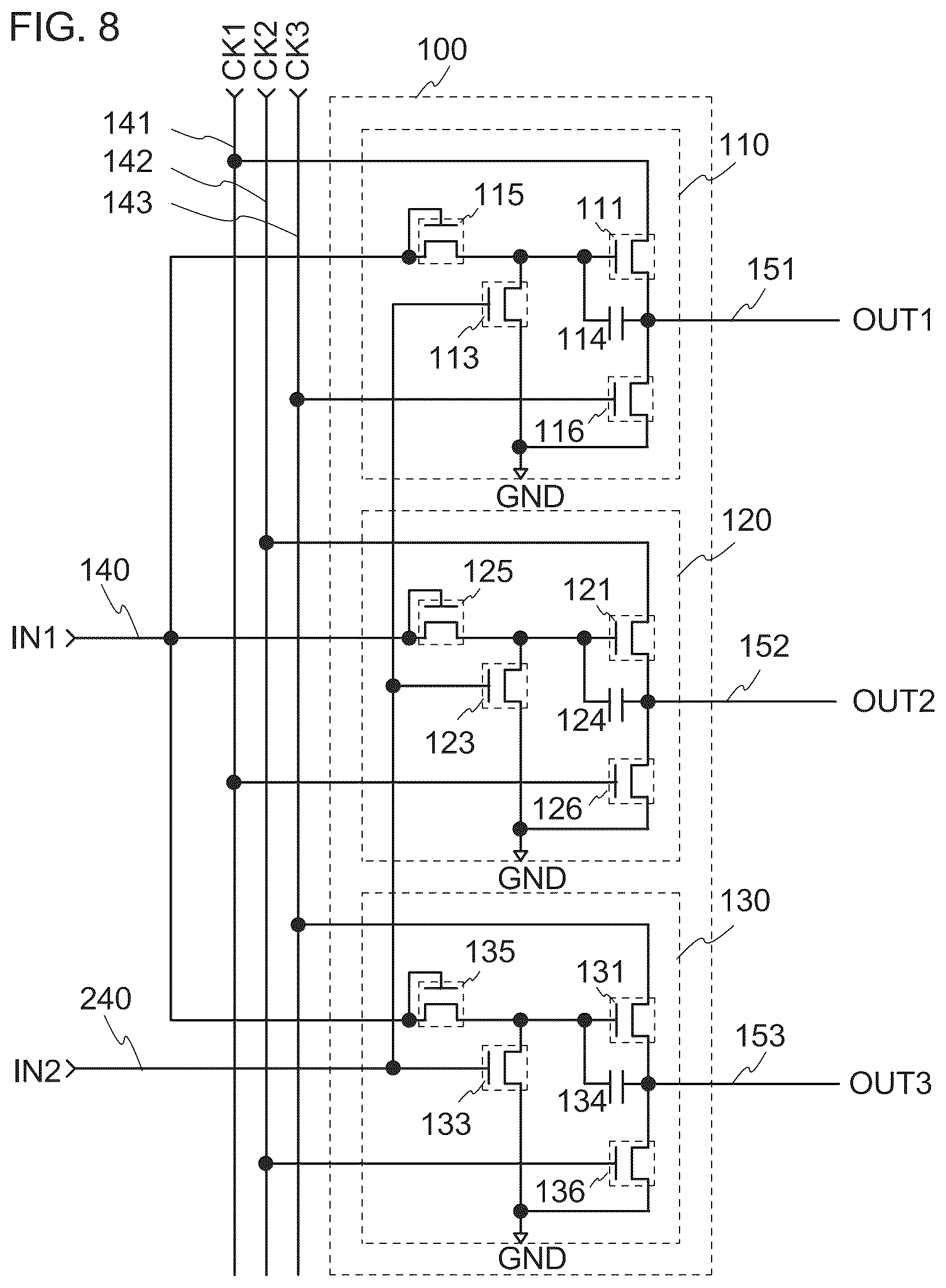 Patent US12614534 Figure 8 – Semiconductor device
